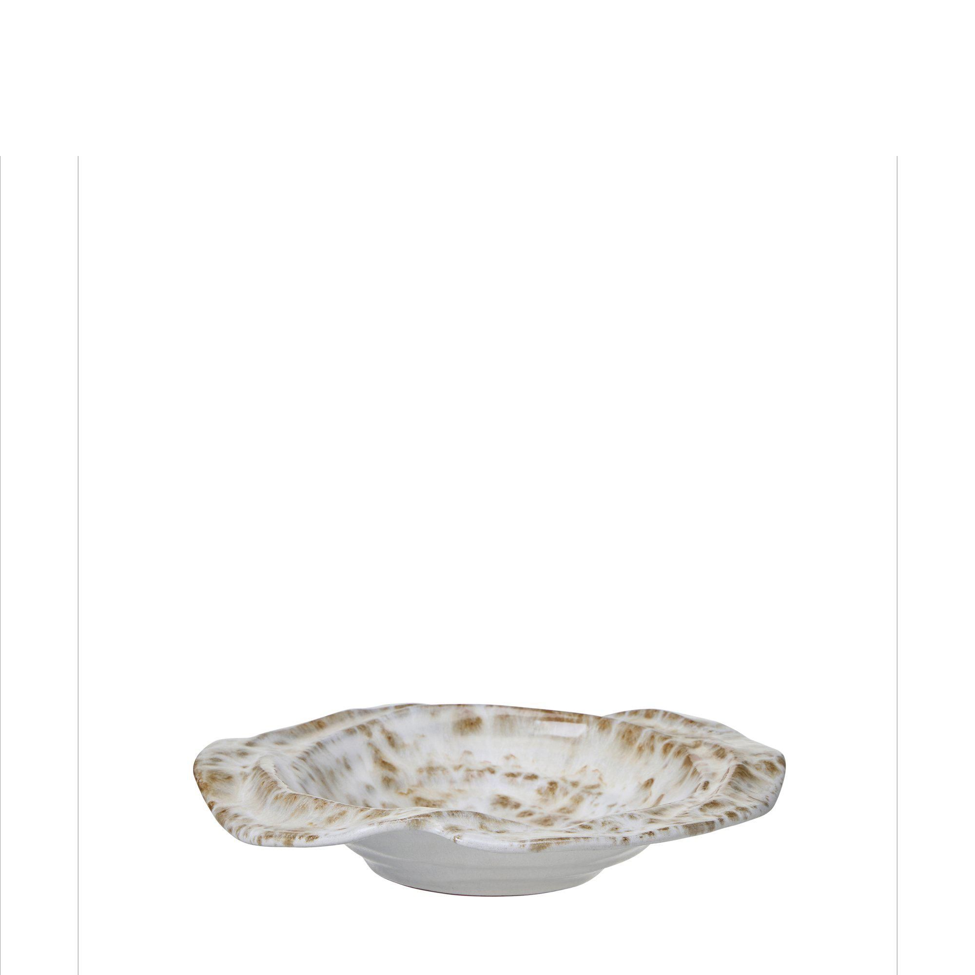 LINDA Bowl White Melange - White Melange - 25x4cm