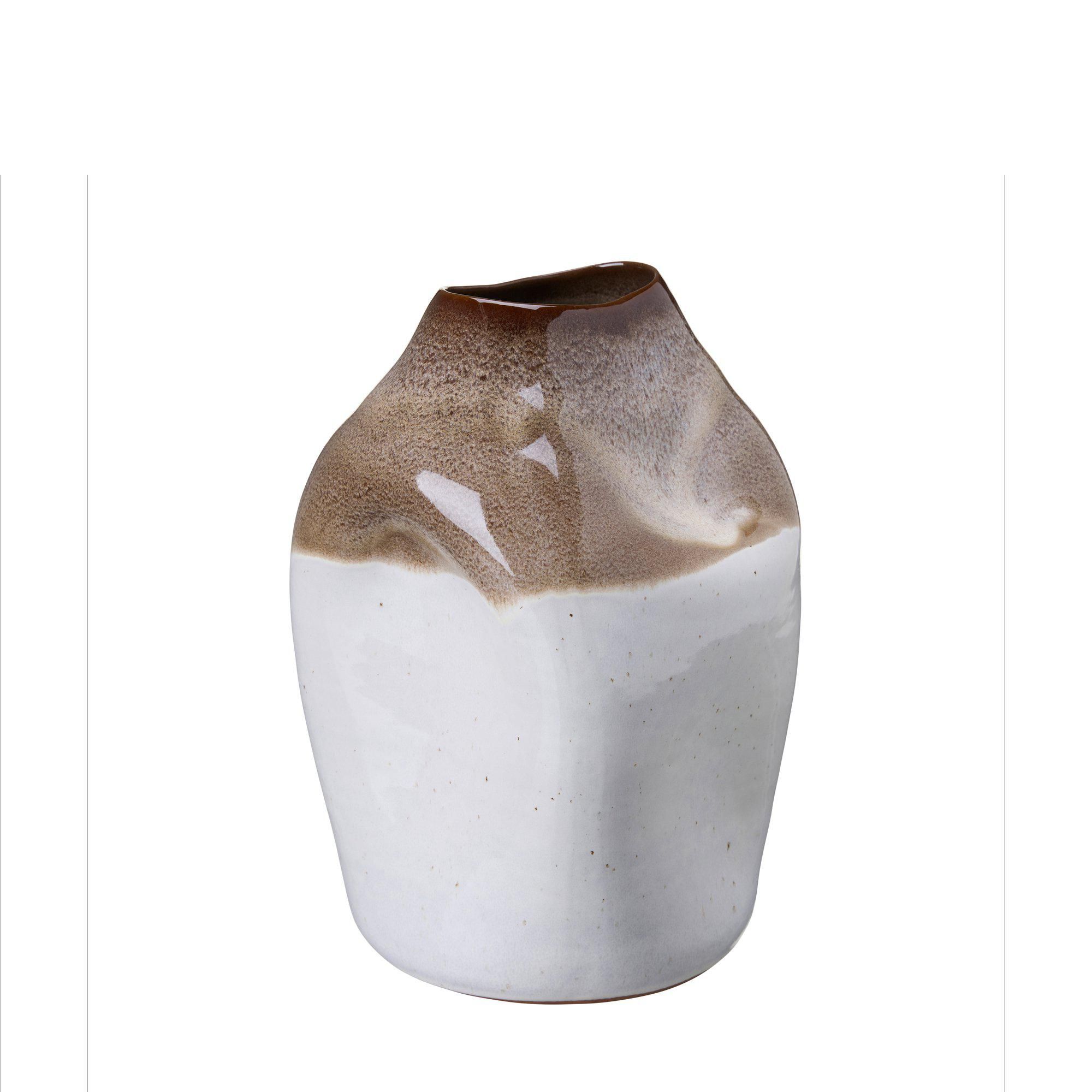 MARITA Vas Vit/Brun - Vit/Brun - 23x33cm