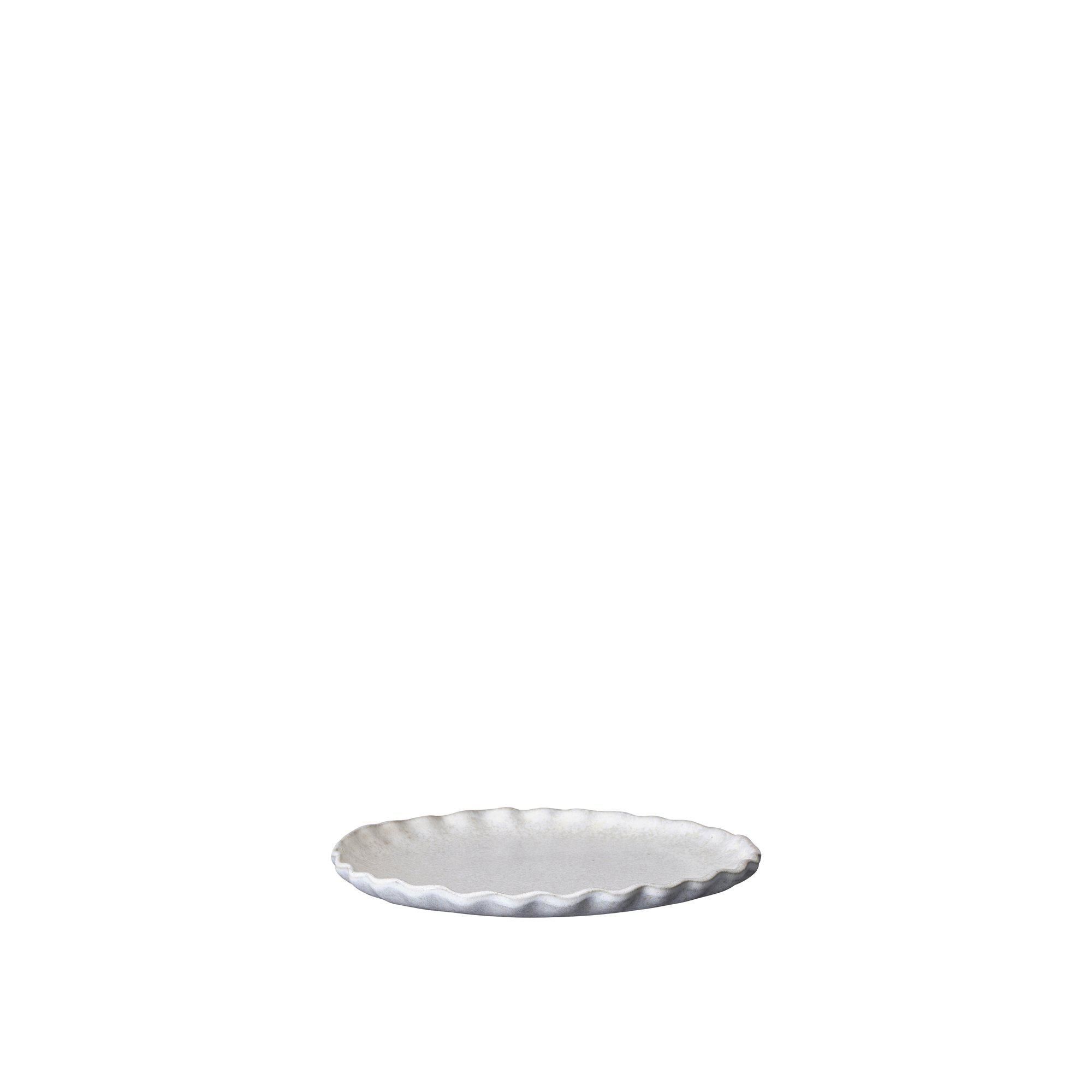 LEONOR Assiett Offwhite - Offwhite - 20x2cm