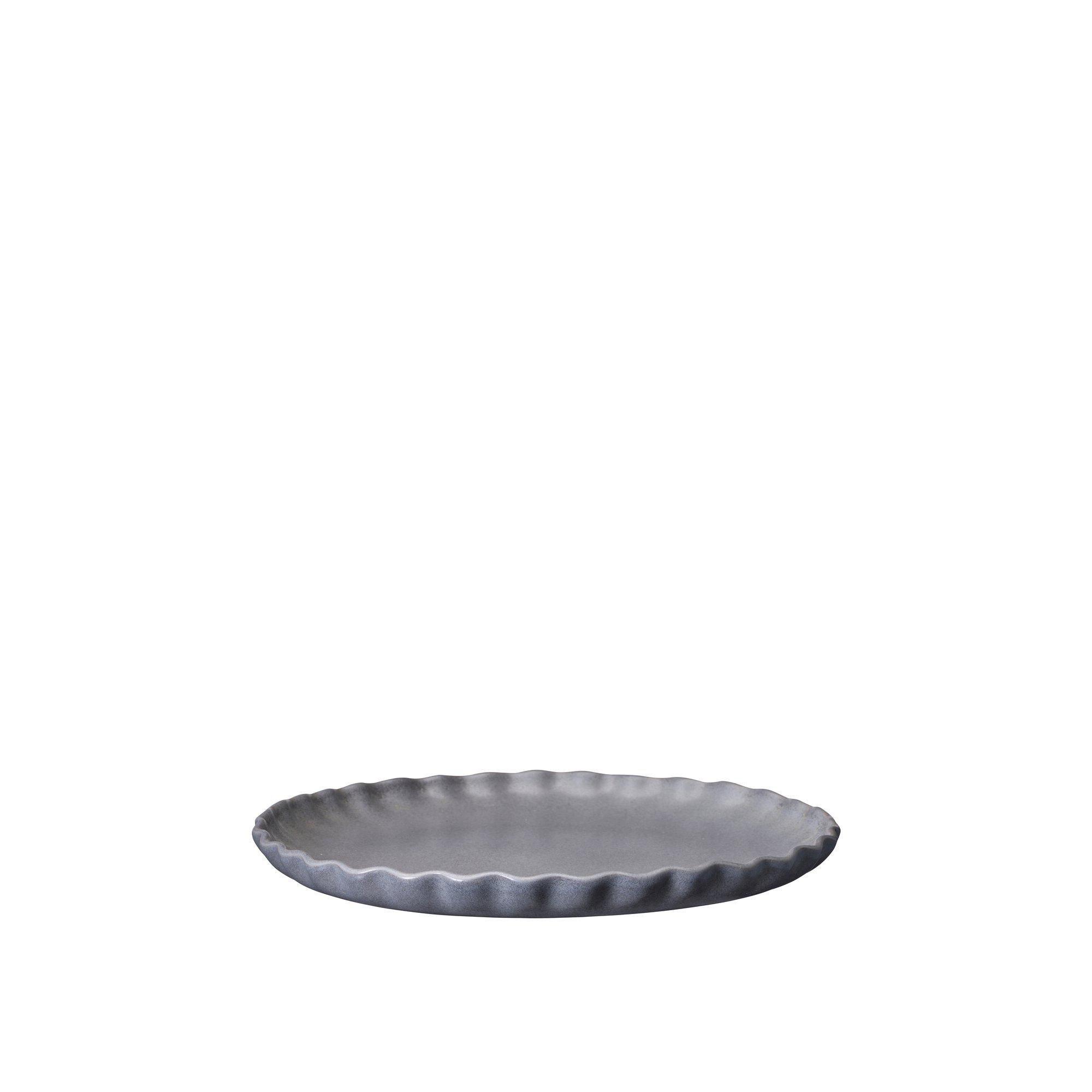 LEONOR Plate Grey Melange - Grey Melange - 28x2cm