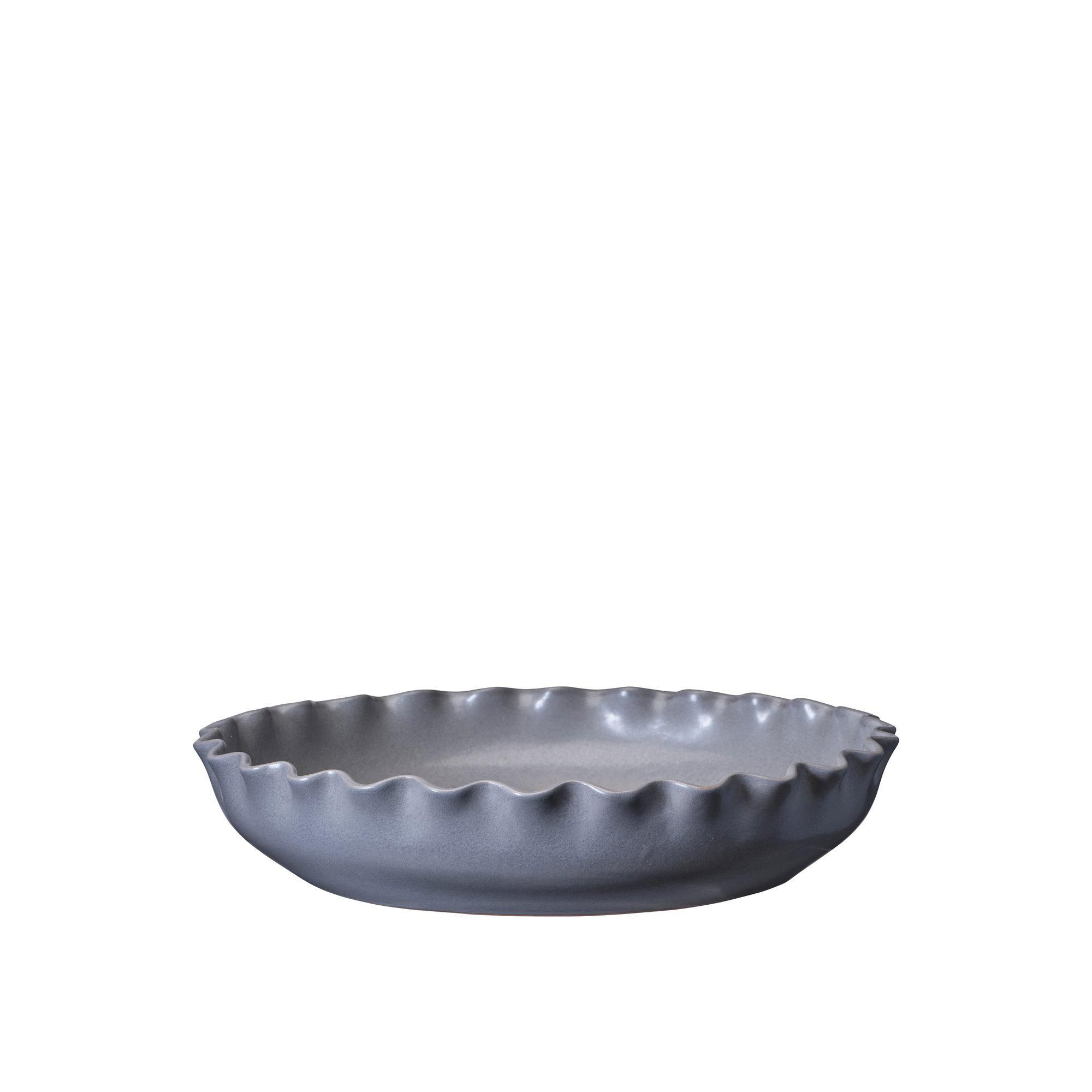 LEONOR Skål Låg Gråmelerad - Grå melerad - 37x7cm