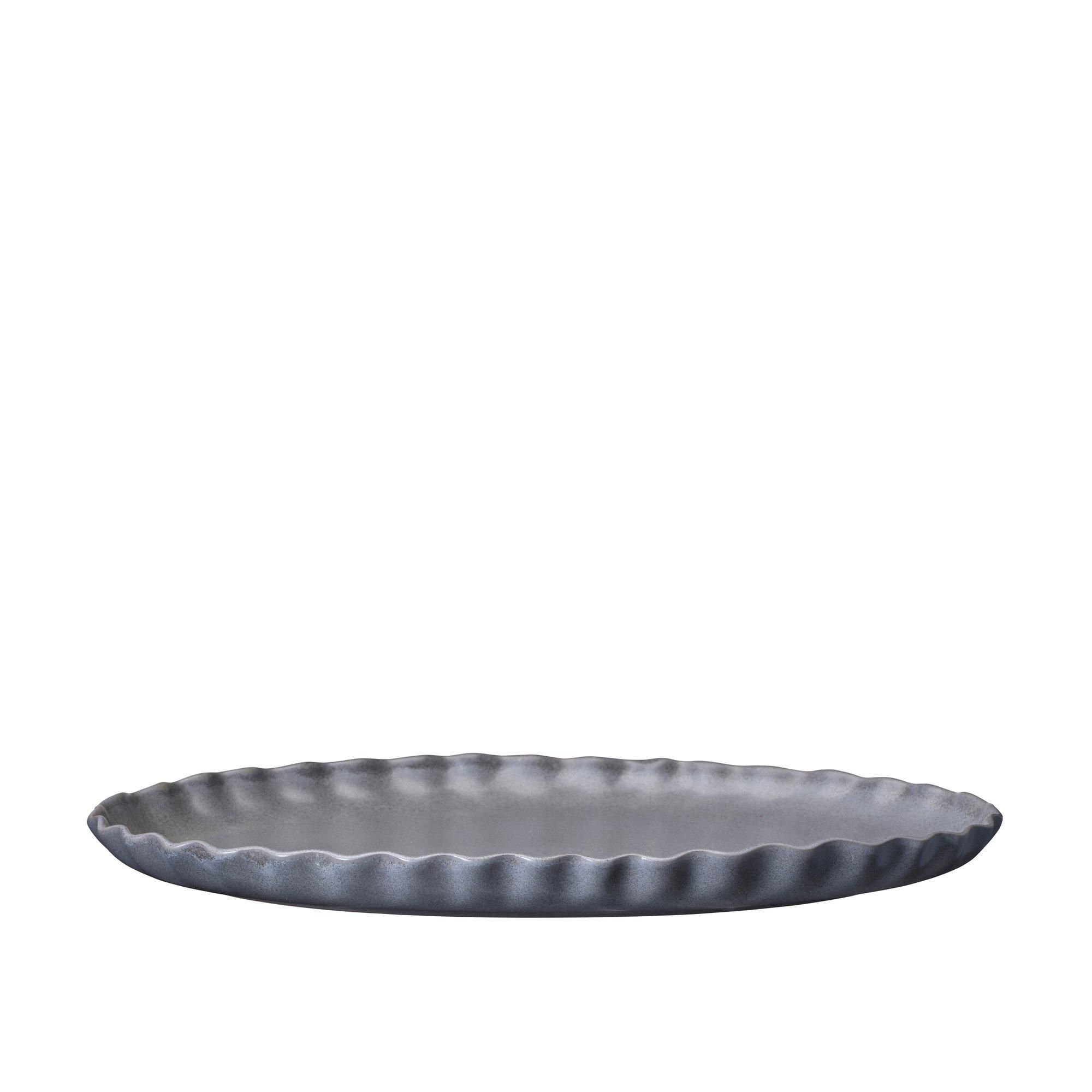 LEONOR Fat Oval Gråmelerad - Grå melerad - 43x29x3cm