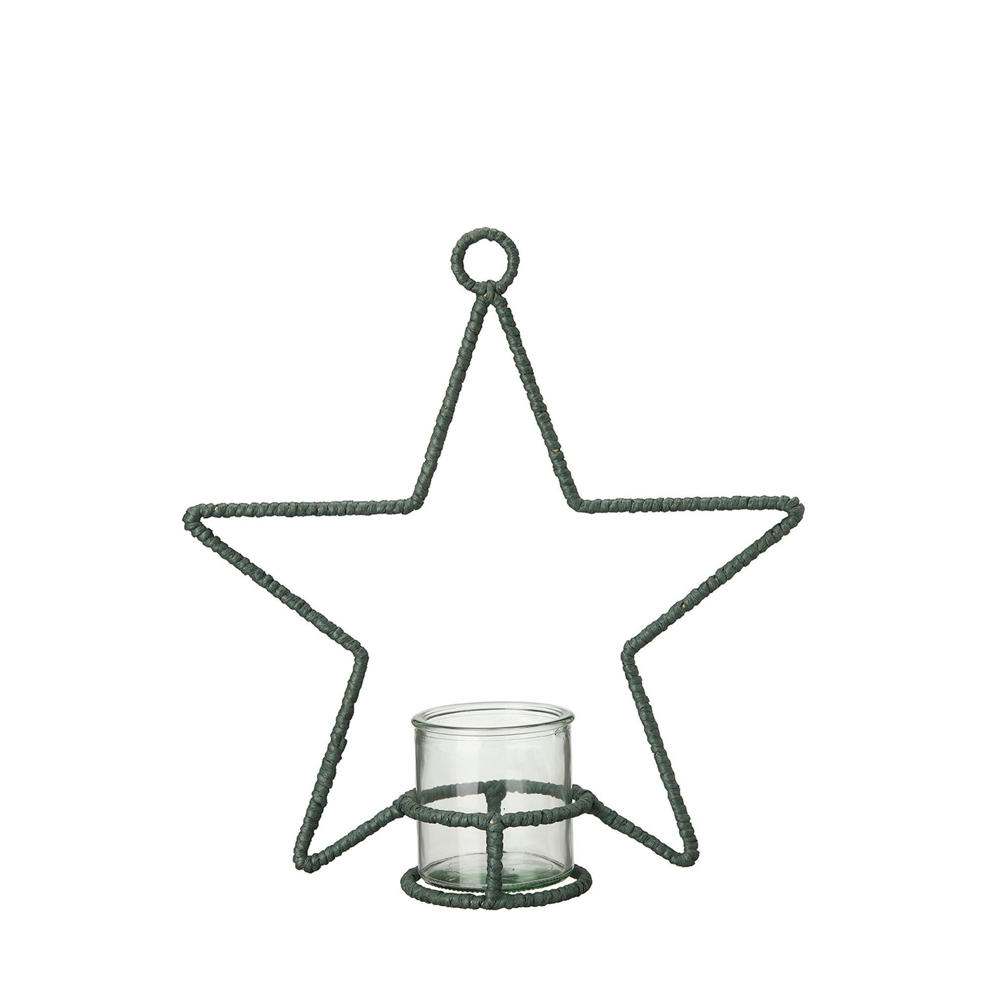 STAR Lantern/Pot Green - Green - 30x32cm