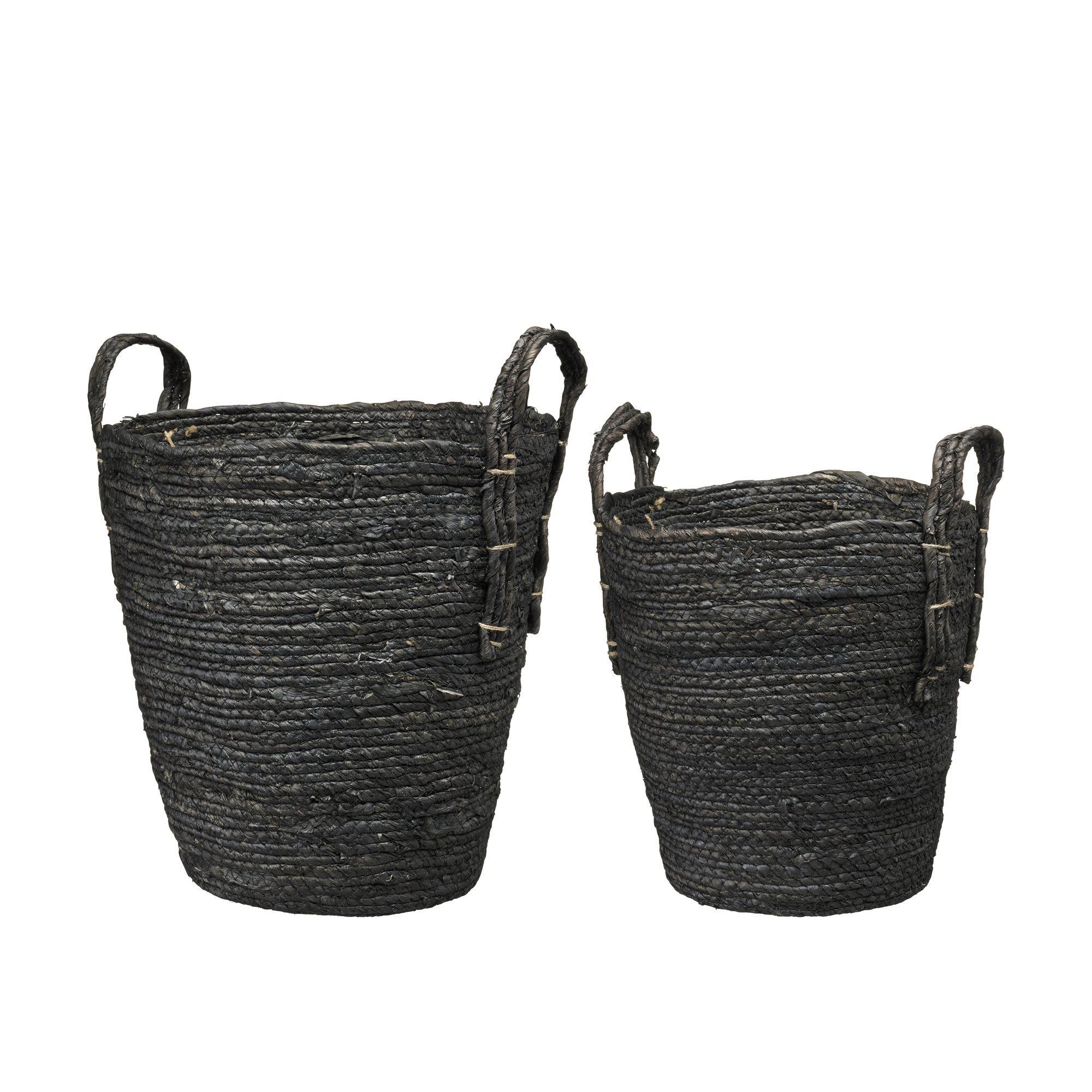TRUDA Basket S/2 Black - Black - 32x38 30x32cm