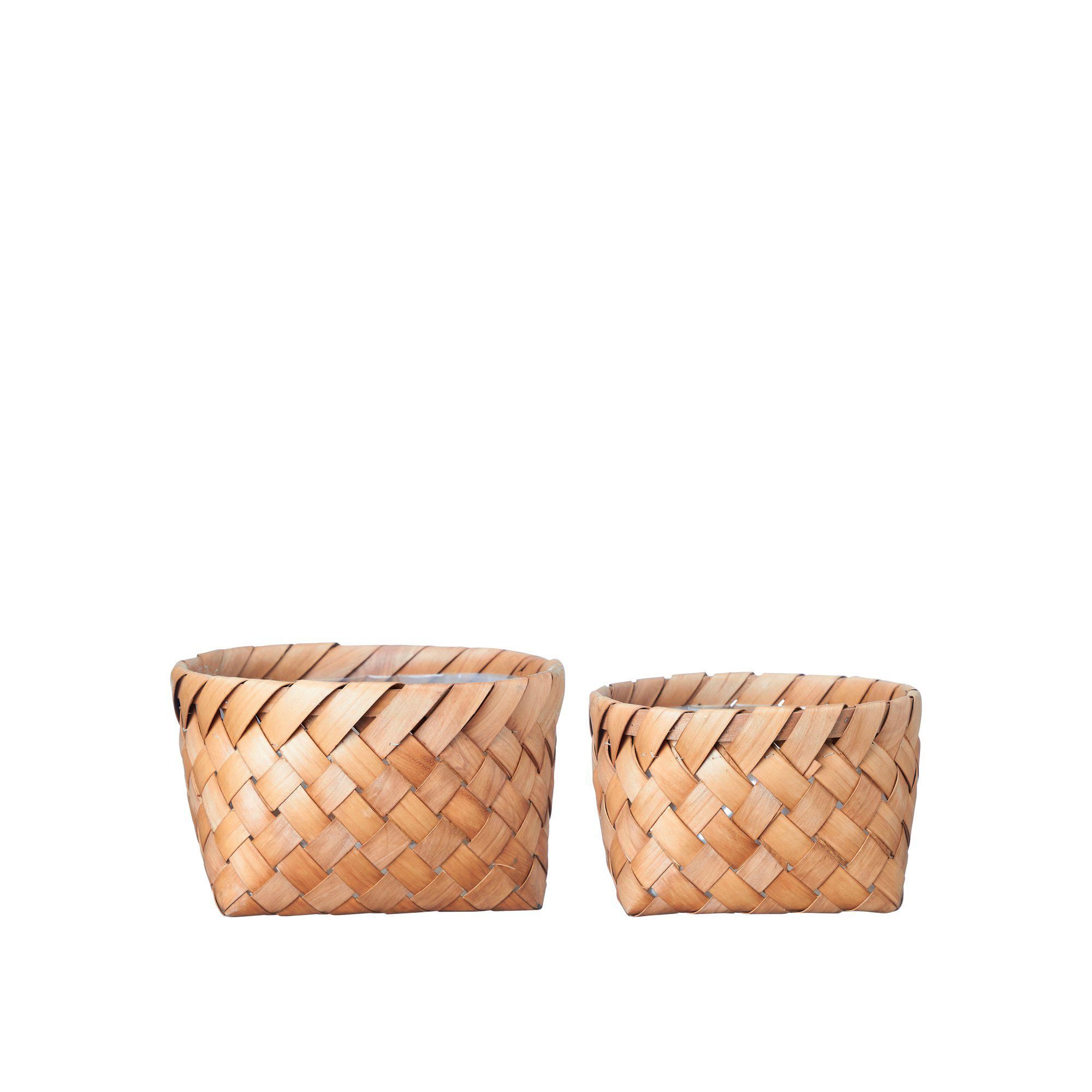 NILA Basket S/2 Natural - Natural - 29x18 25x16cm