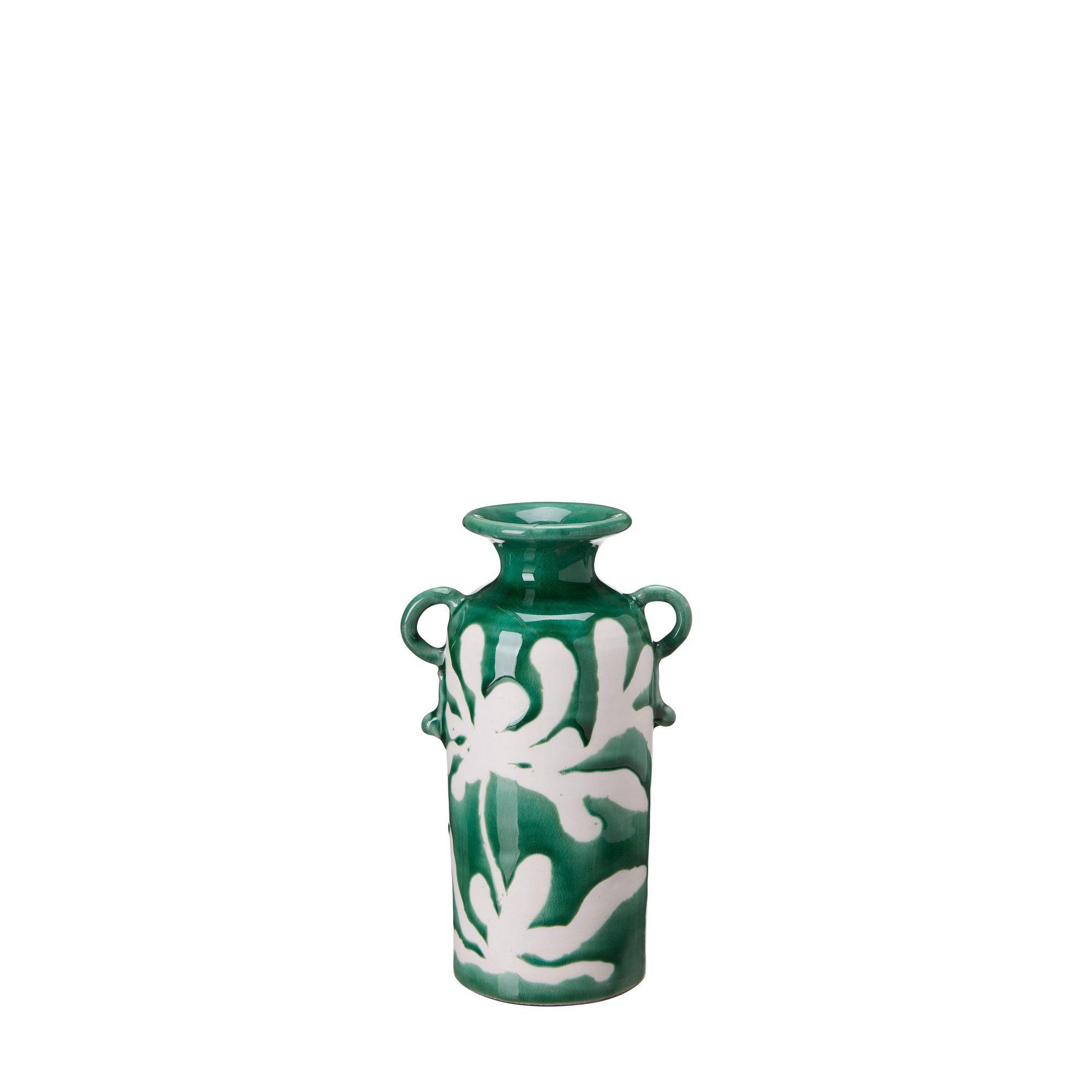GISELA Vase Green Melange - Green Melange - 13x9x20cm