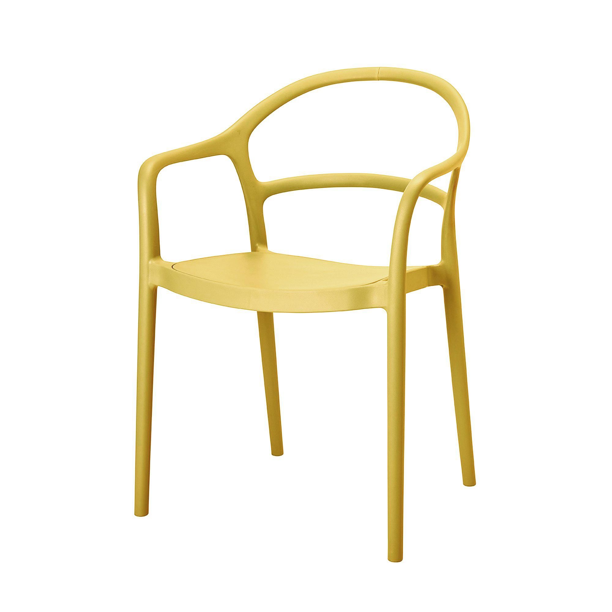 TRAPANI Armchair Yellow - Yellow - 52x57x81cm