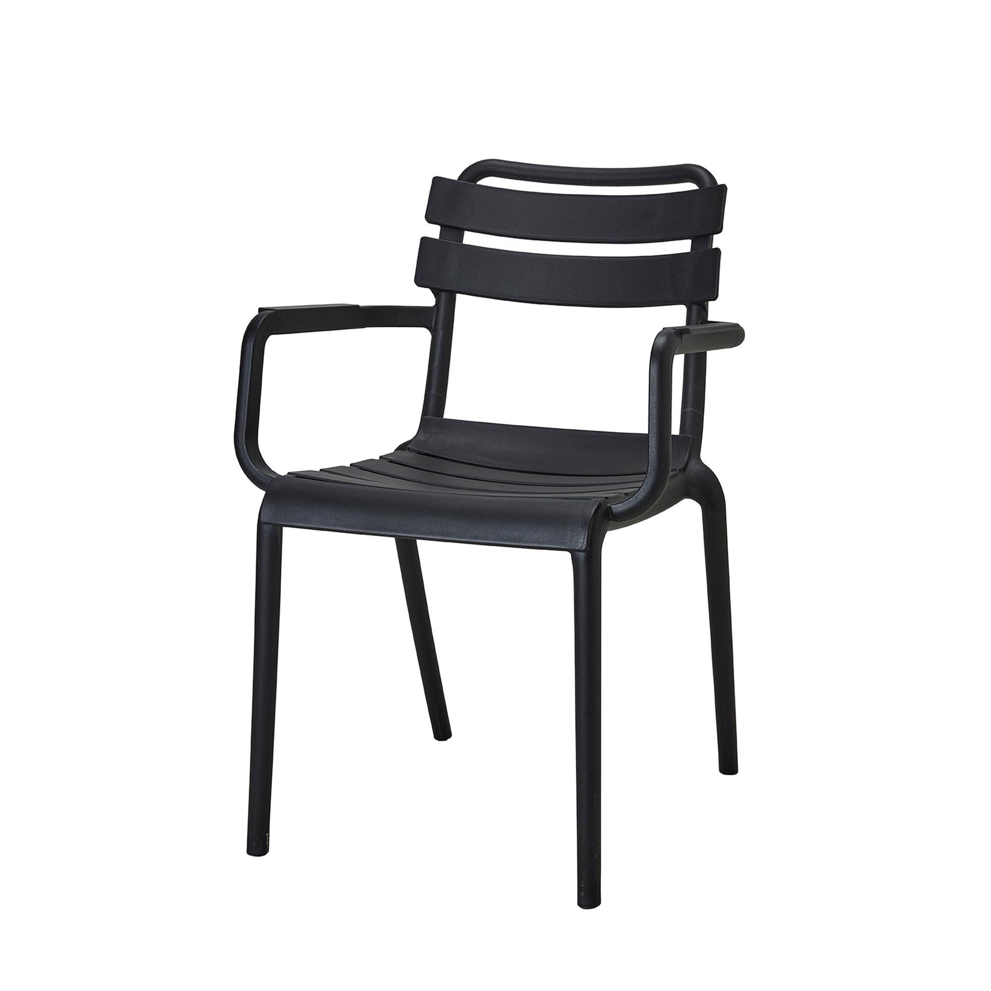 BIARRITZ Karmstol Svart - Svart - 55x53x85cm