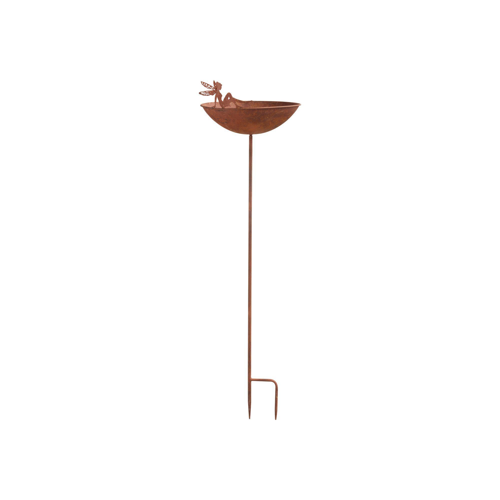 FAIRY Birdbath Rust - Rust - 30x28x100 cm