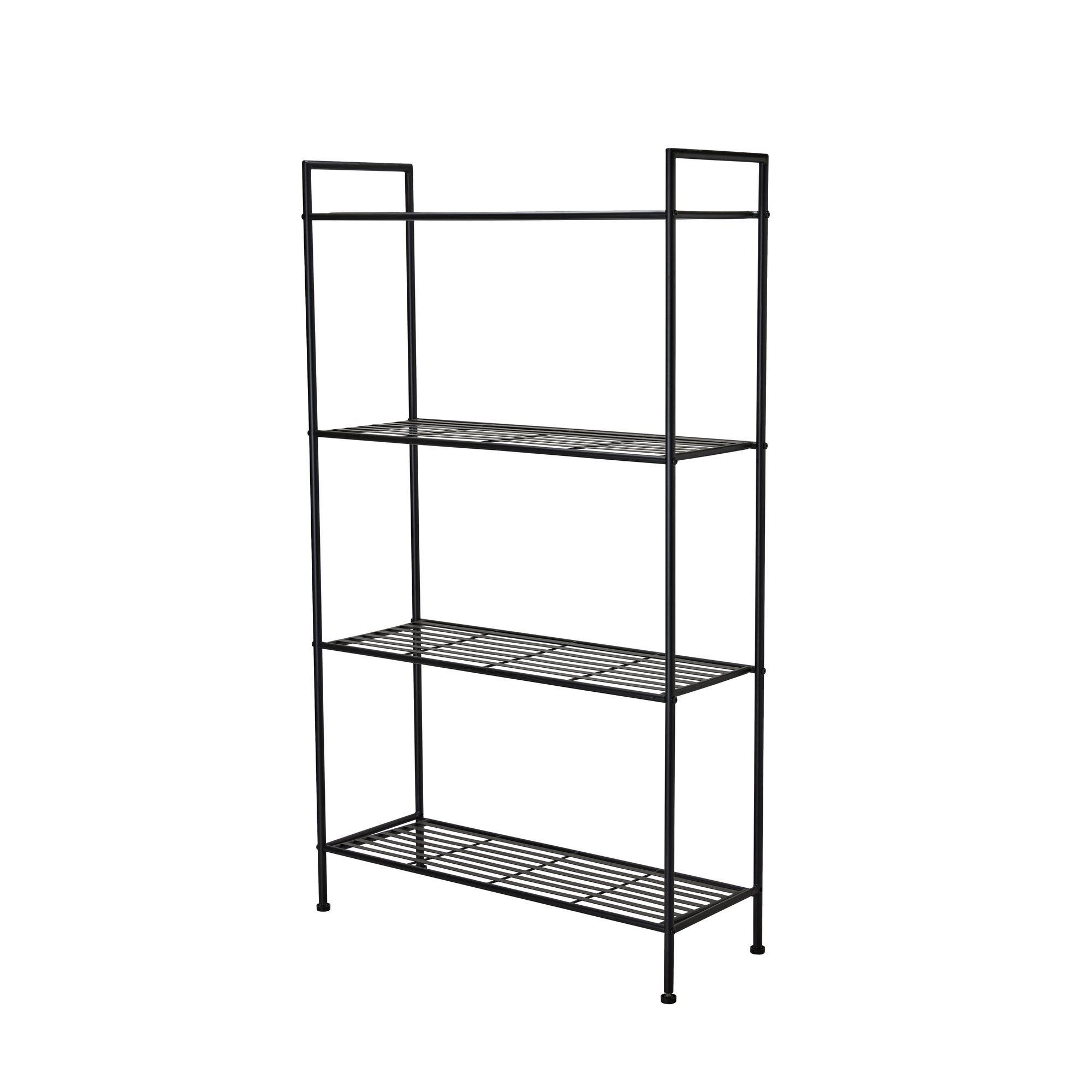 ANCONA Shelf Black - Black - 80x30x139cm