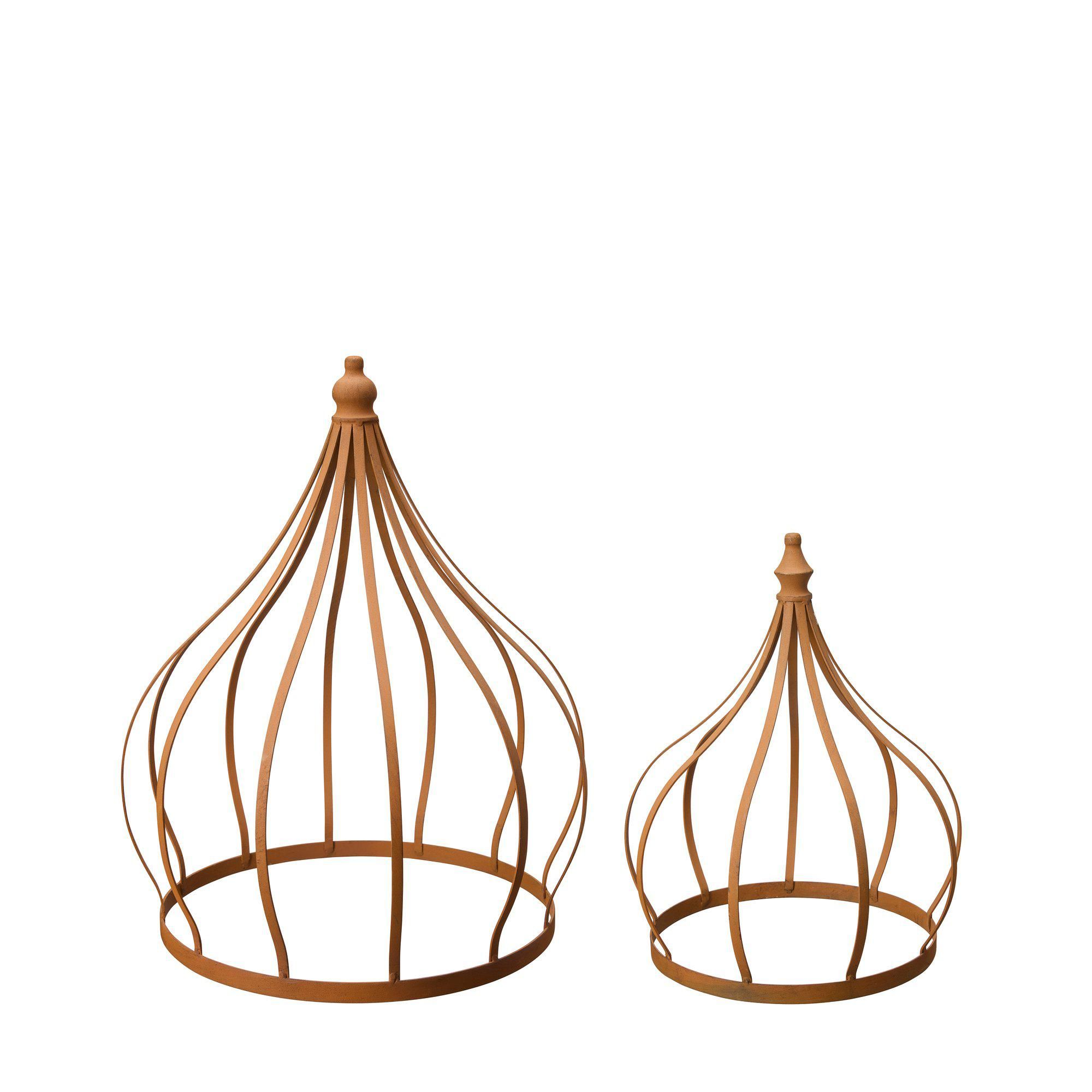 AMY Crown S/2 Rust - Rust - 47x57 34x44 cm