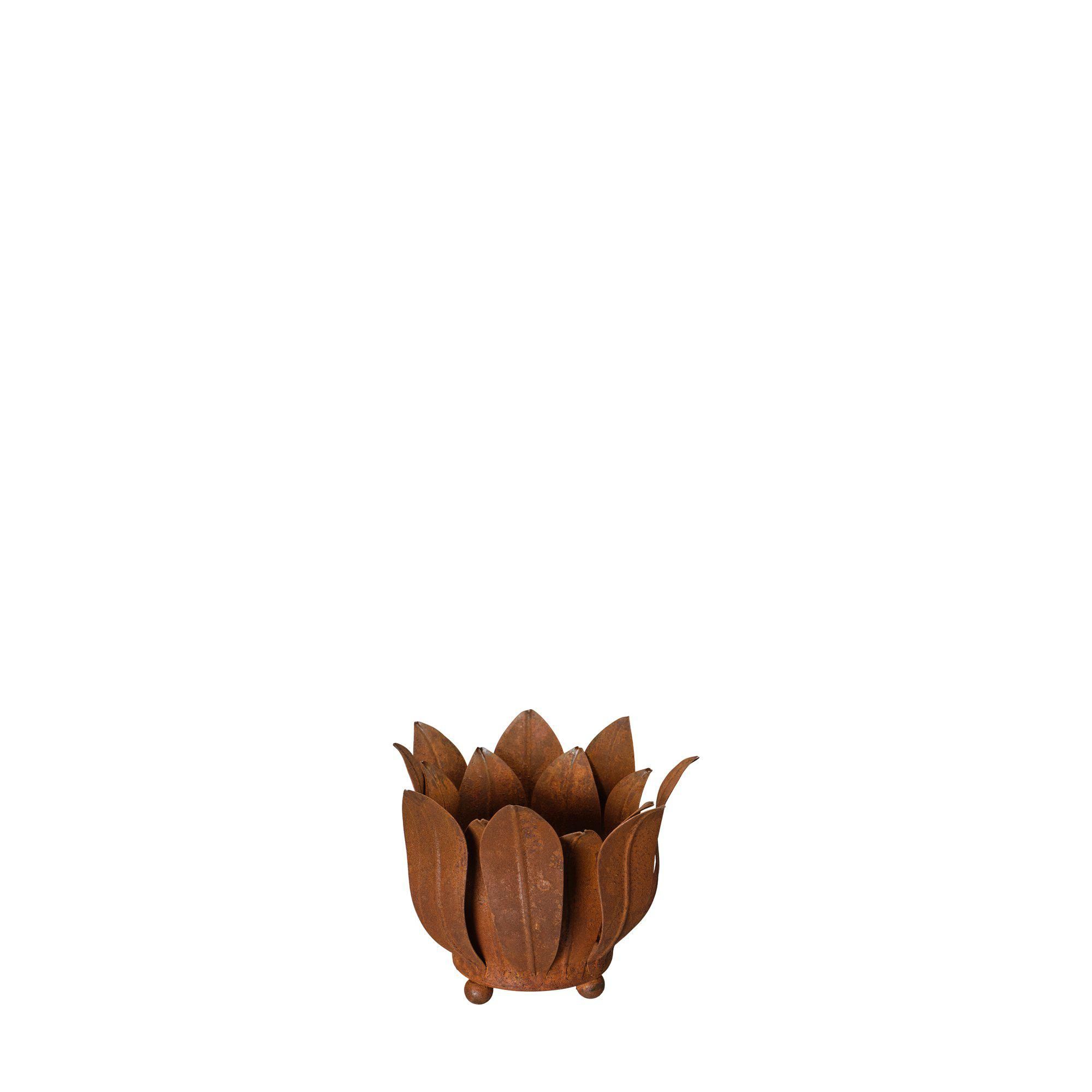 ANEMONE Candleholder Rust - Rust - 12x10cm