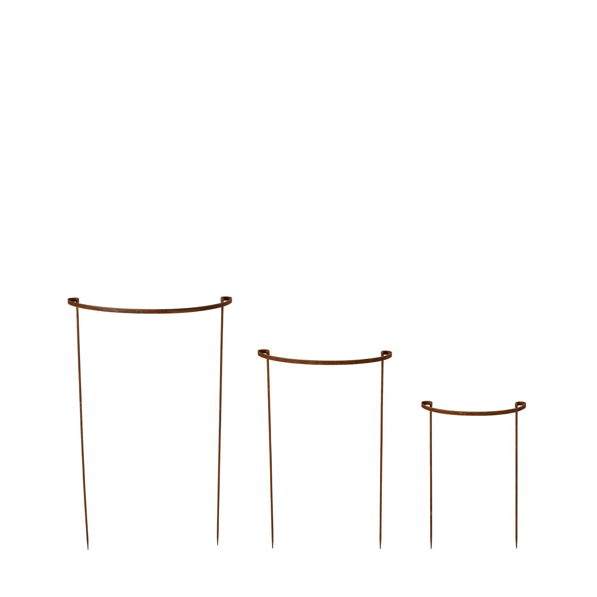 CELIA PLANT SUPPORT S/3 Rust - Rust - 60x100 49x80 40x60cm