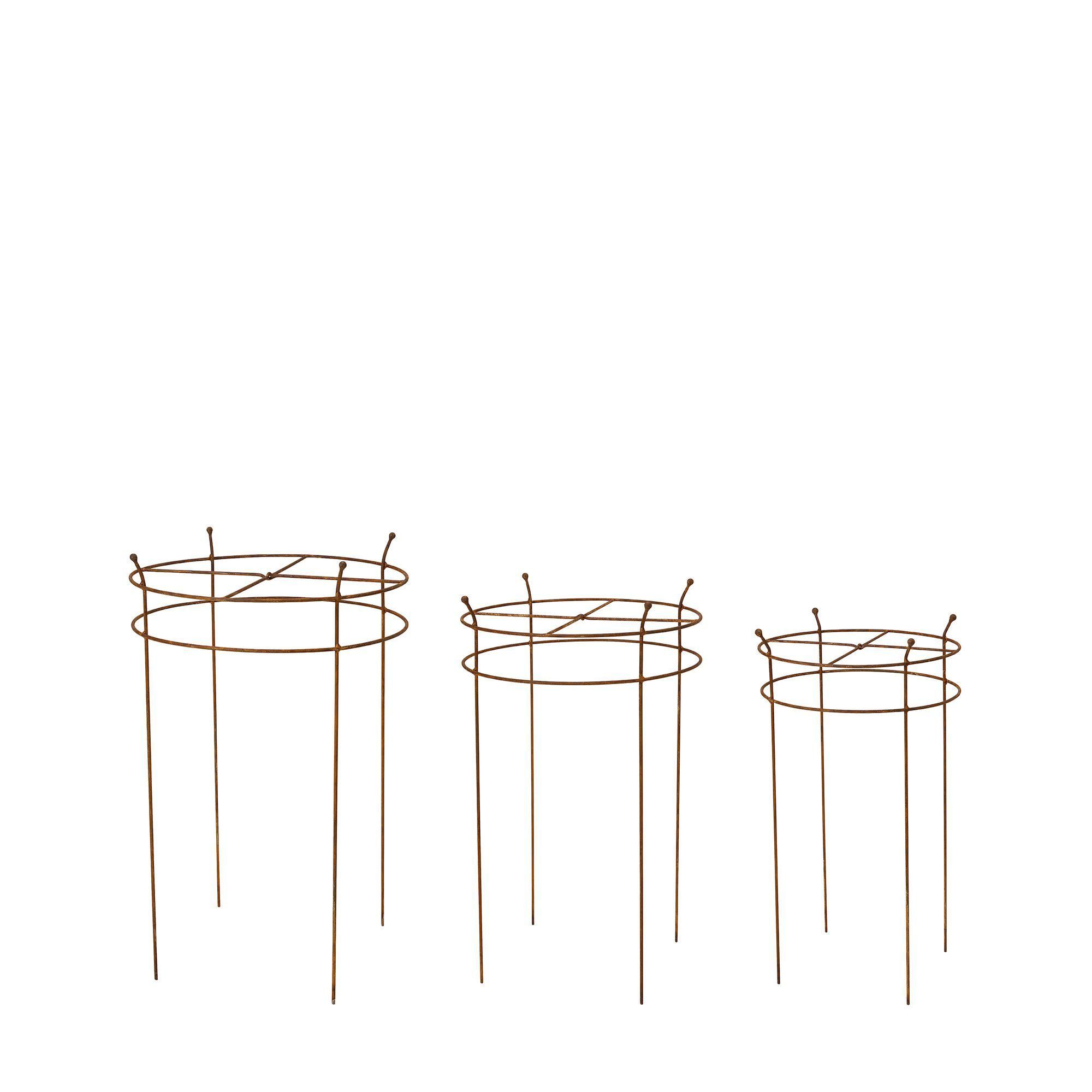 ETHEL PLANT SUPPORT S/3 Rust - Rust - 44x66 39x60 33x54cm