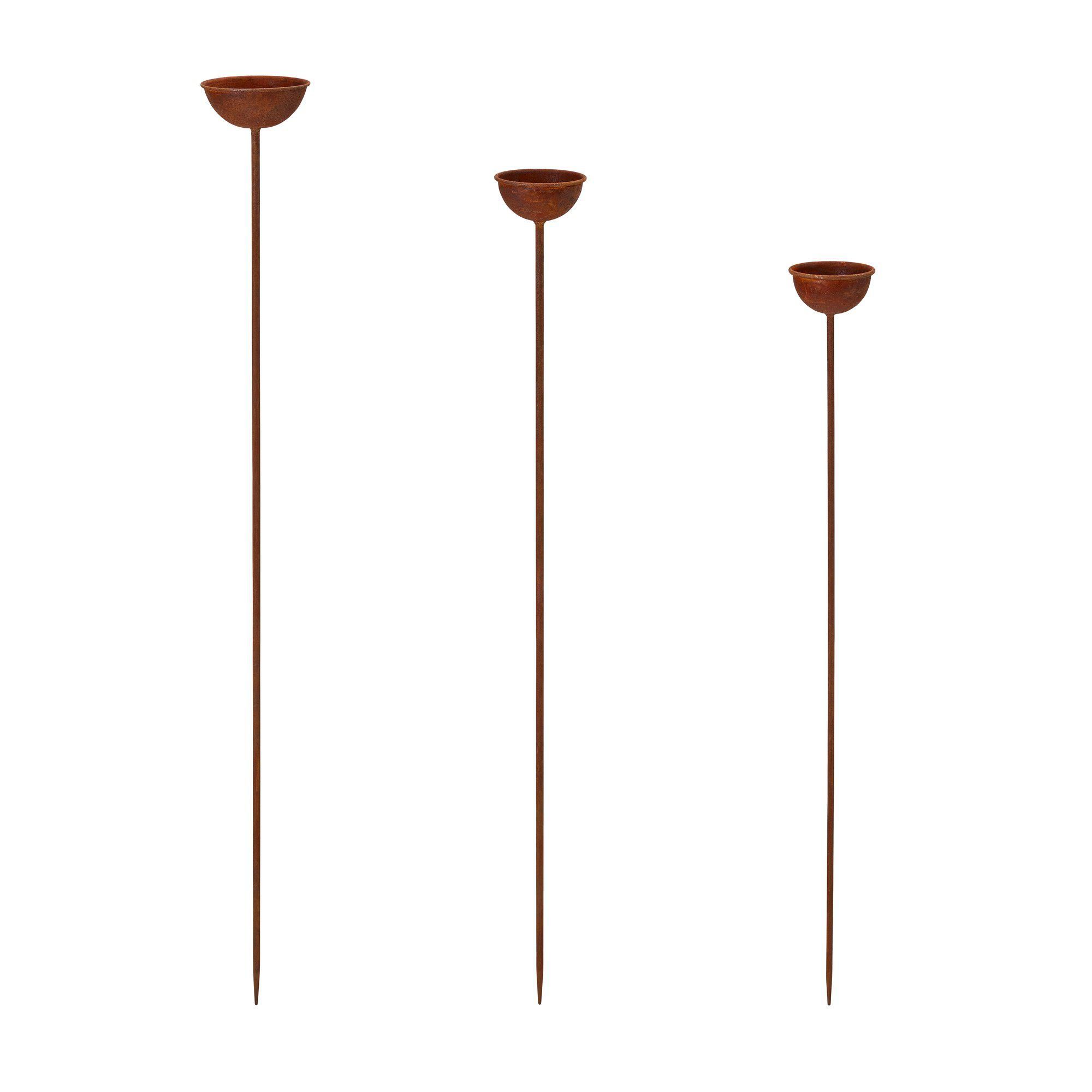 BIRDBATH S/3 Rust - Rust - 10x100 90x9 80x8cm
