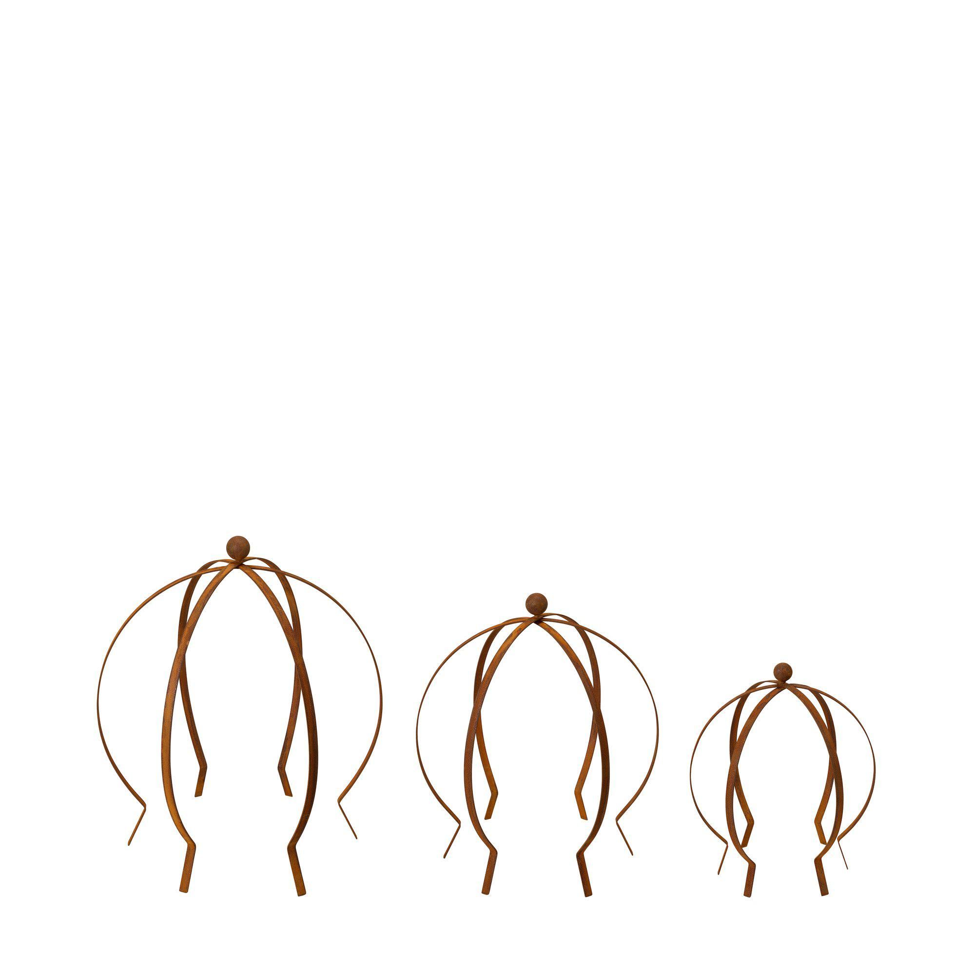 VIVA Växtstöd 3/S Rost - Rost - 54x63 45x52 35x42cm