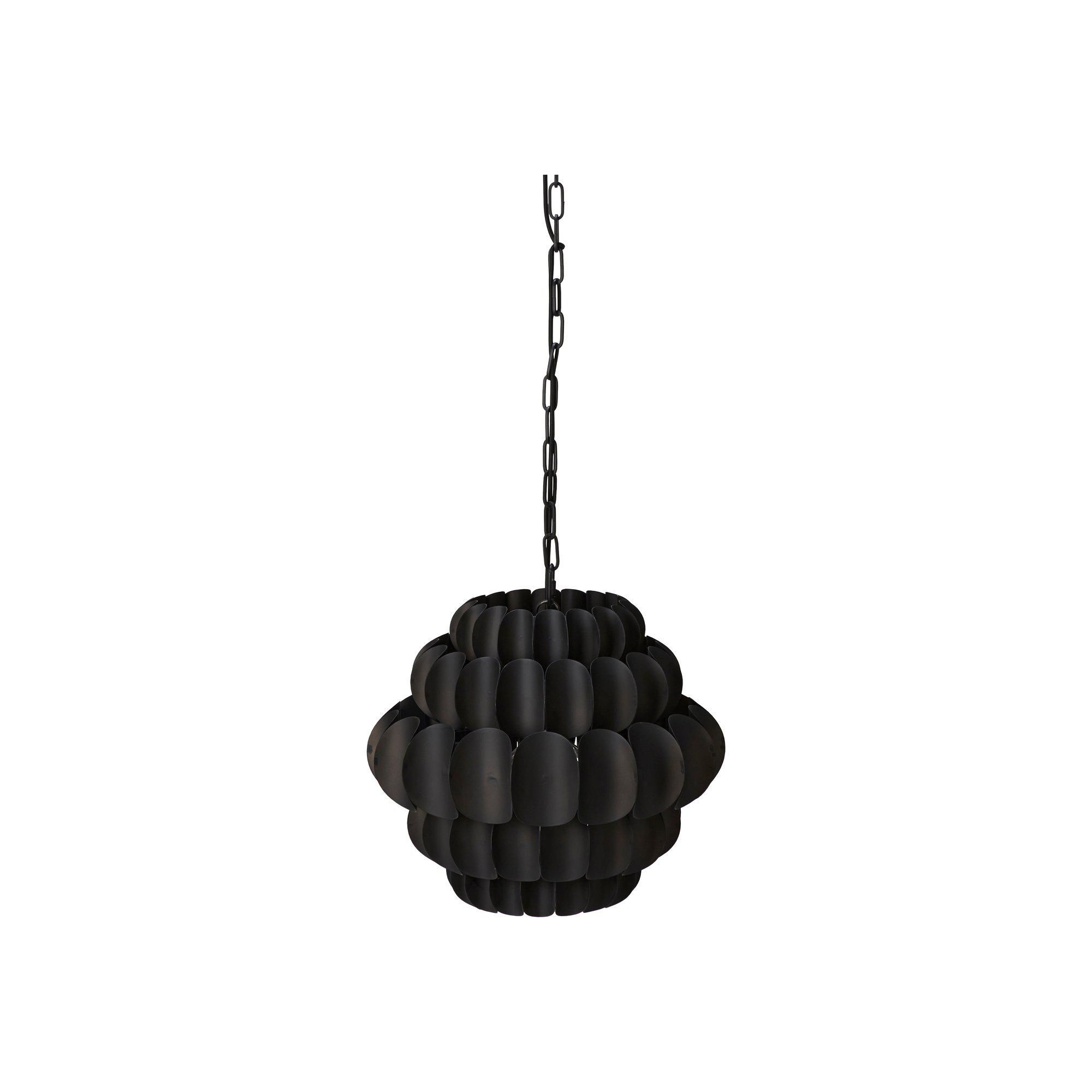VIENNA Taklampa Svart Matt - Svart Melerad - 46x46 +100cm