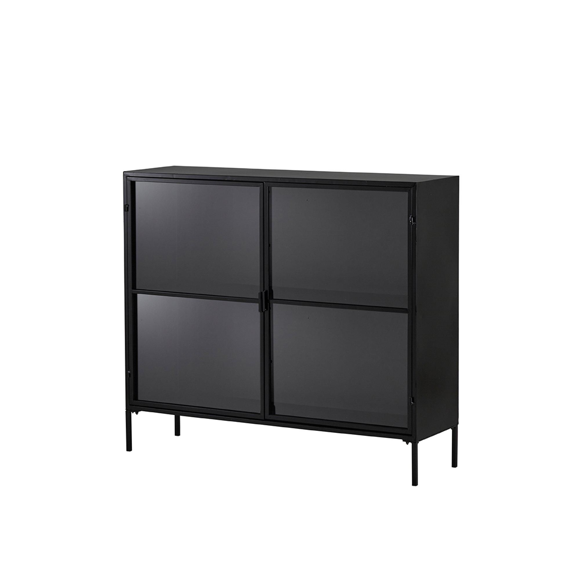 VIENNA Cabinet Black - Black - 115x34x100cm