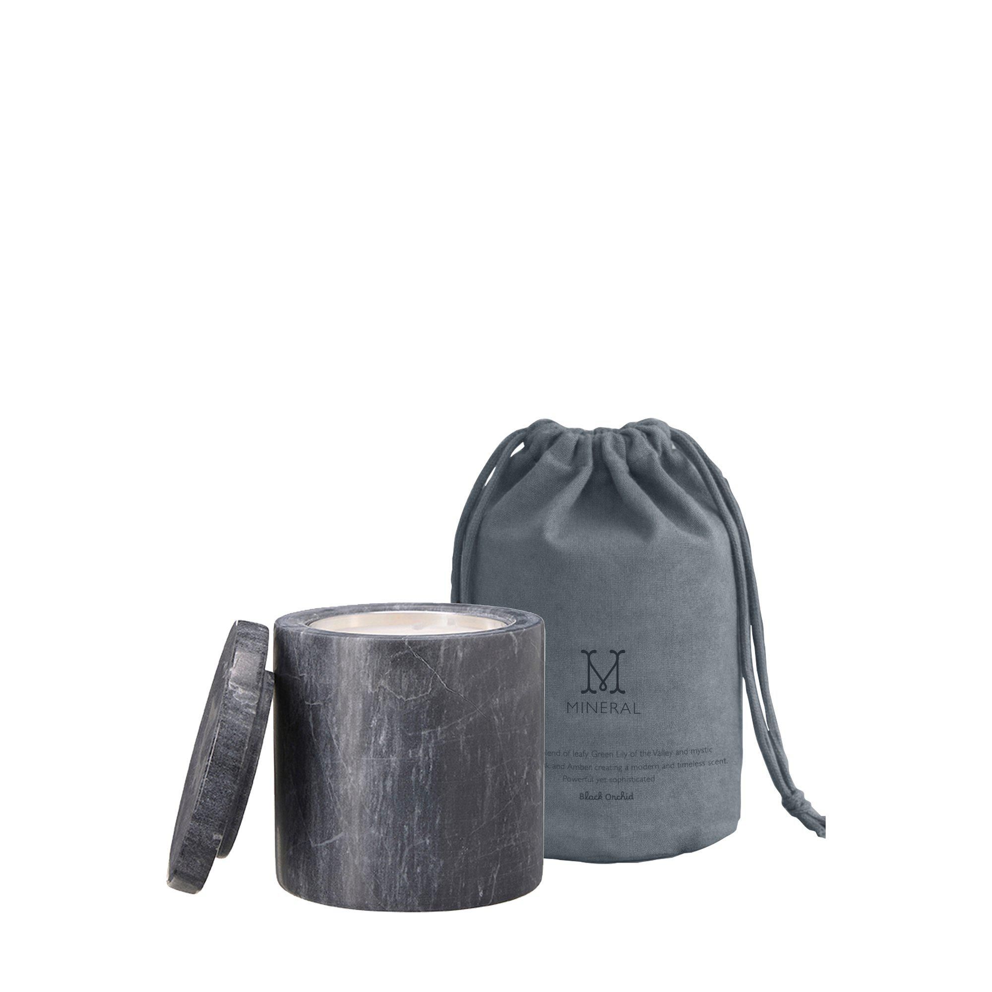 MINERAL Candle 28h Black Orchid - Black Orchid - 8x8cm