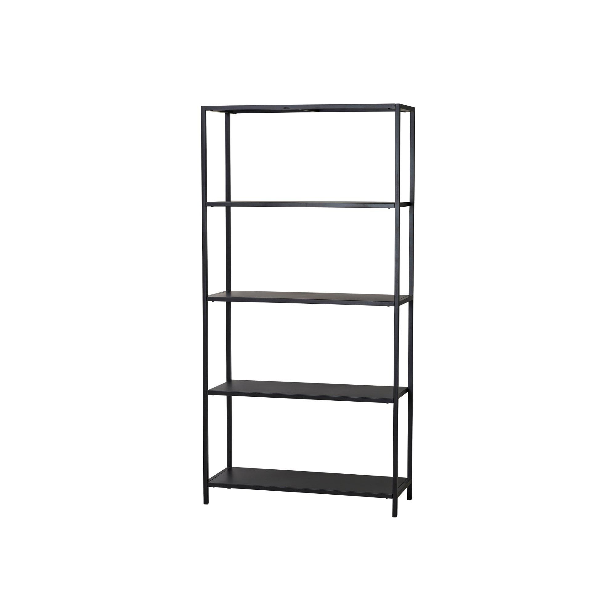 TOULON Shelf Black - Black - 90x35x180cm