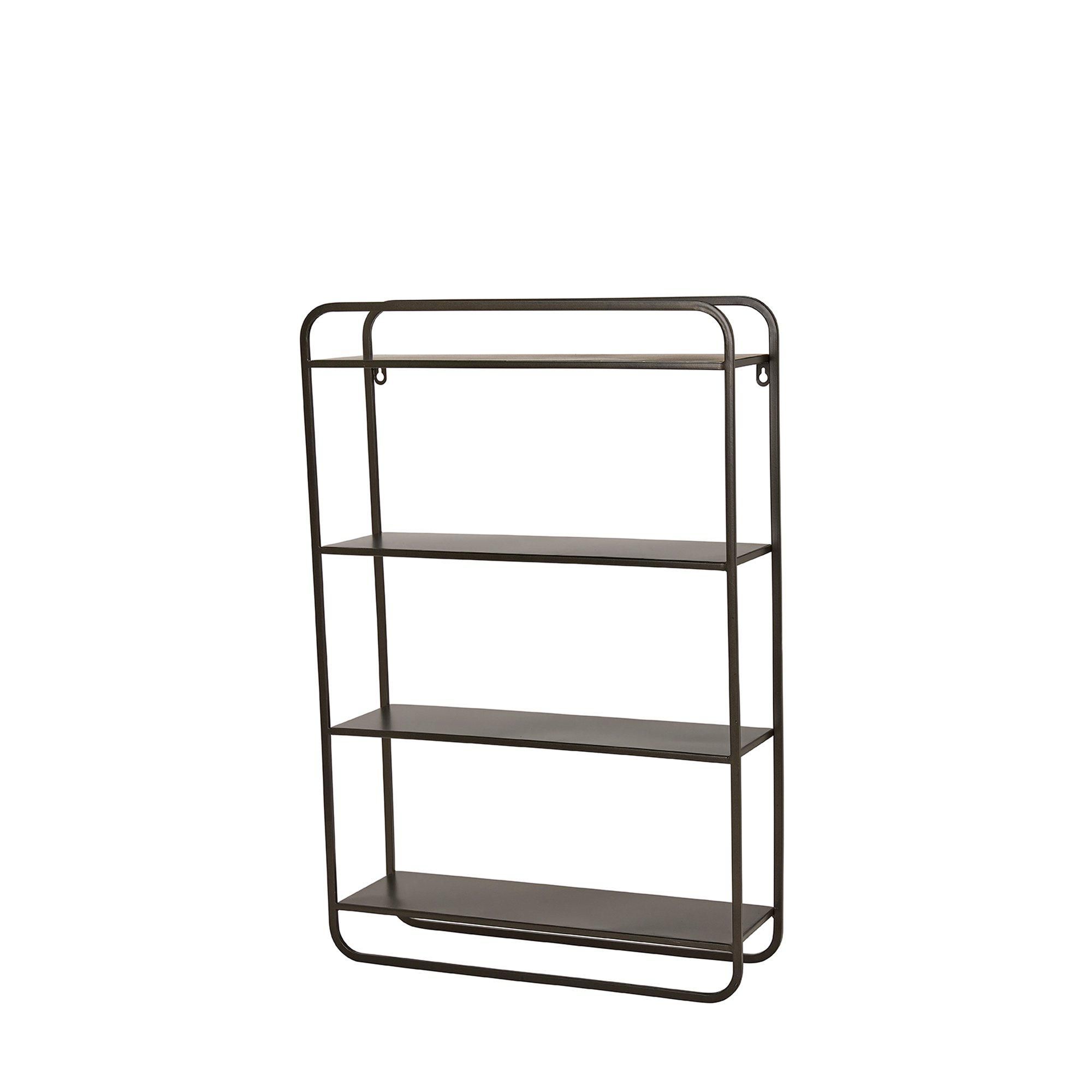 SUNNY Wall Shelf Black - Black - 50x15x75cm