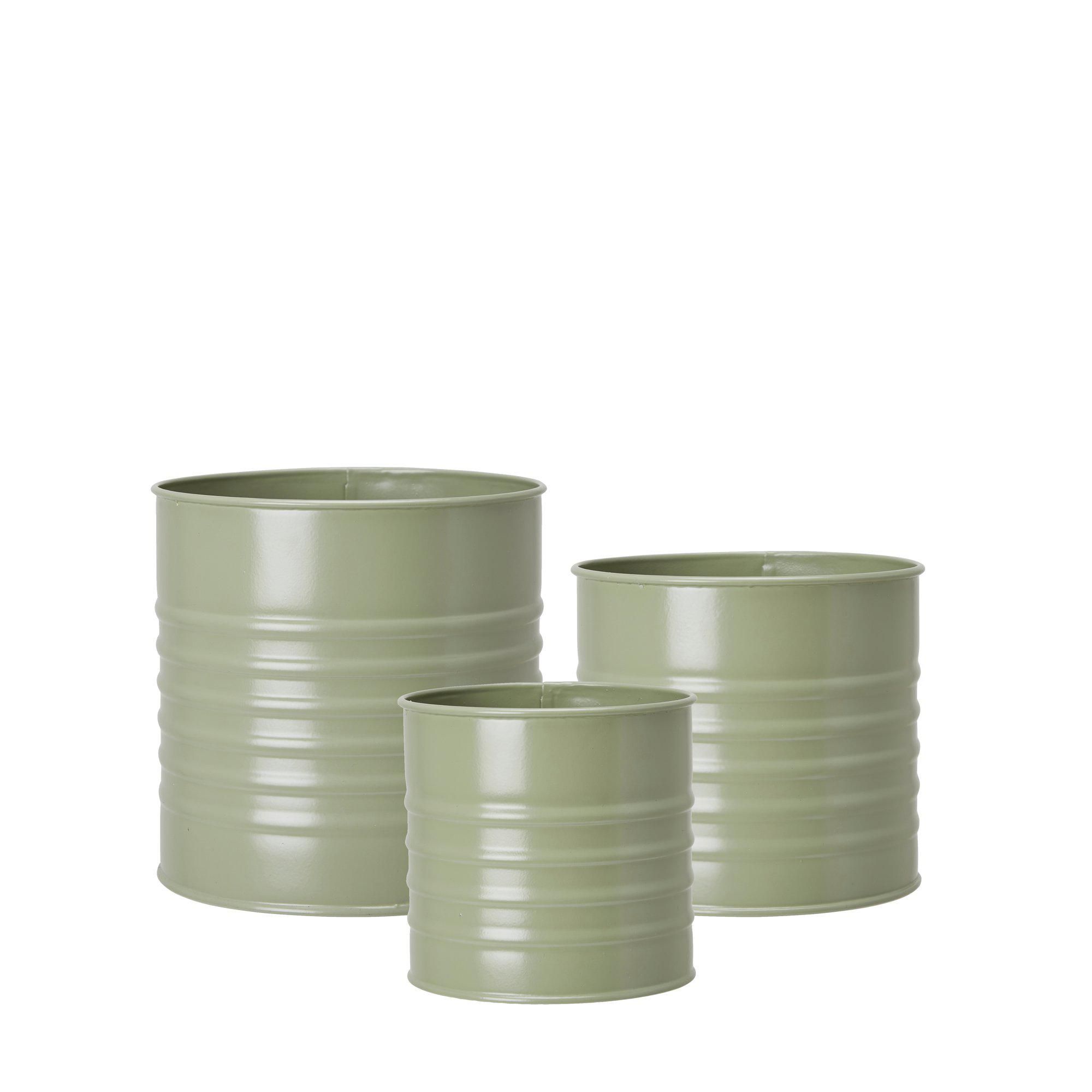 ARIEL Pot S/3 Olivegreen - Olivegreen - 15x14 13x12 11x10cm