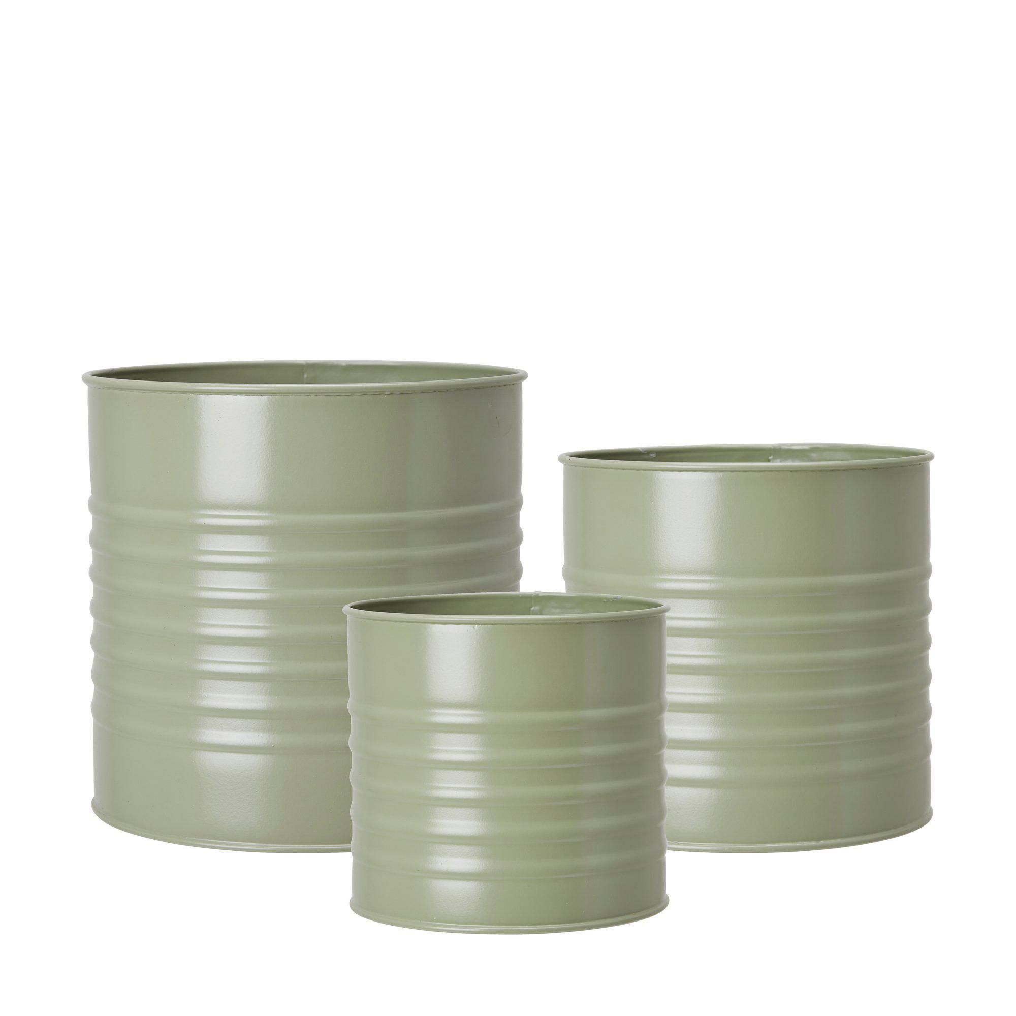 ARIEL Pot S/3 Olivegreen - Olivegreen - 18x18 15x15 13x13cm