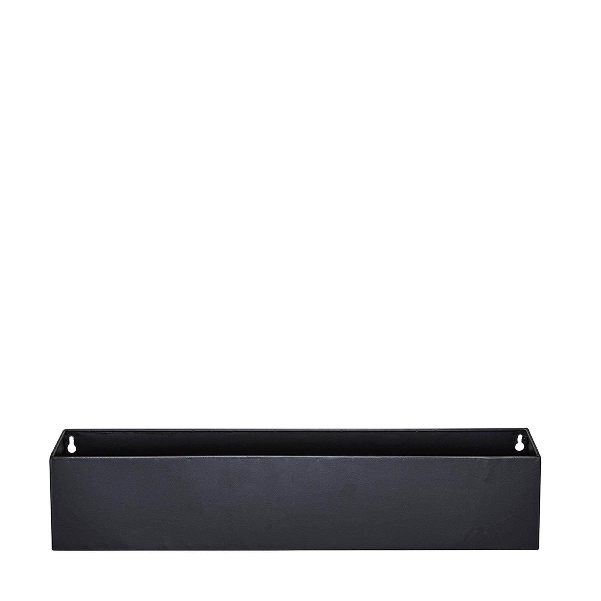 INES Wall Shelf Black - Black - 50x10x10cm