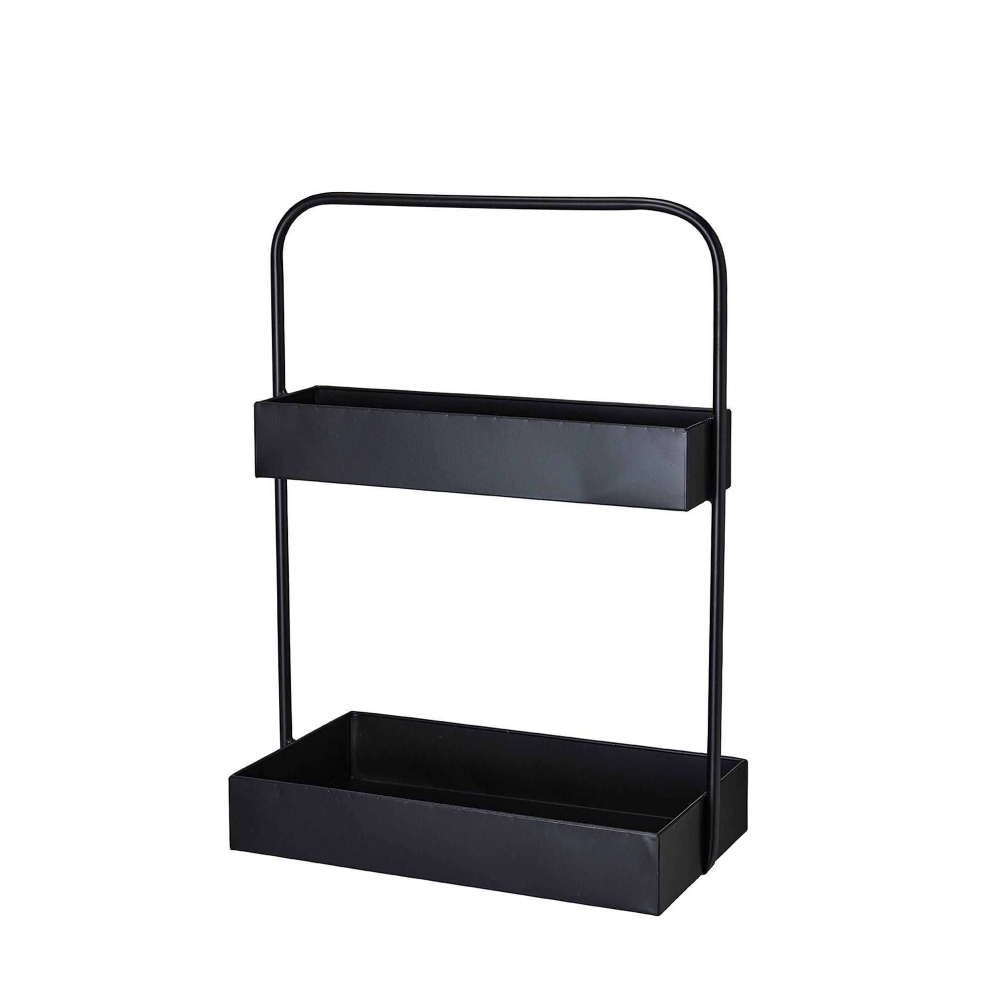 INES Shelf Black - Black - 37x20x50cm