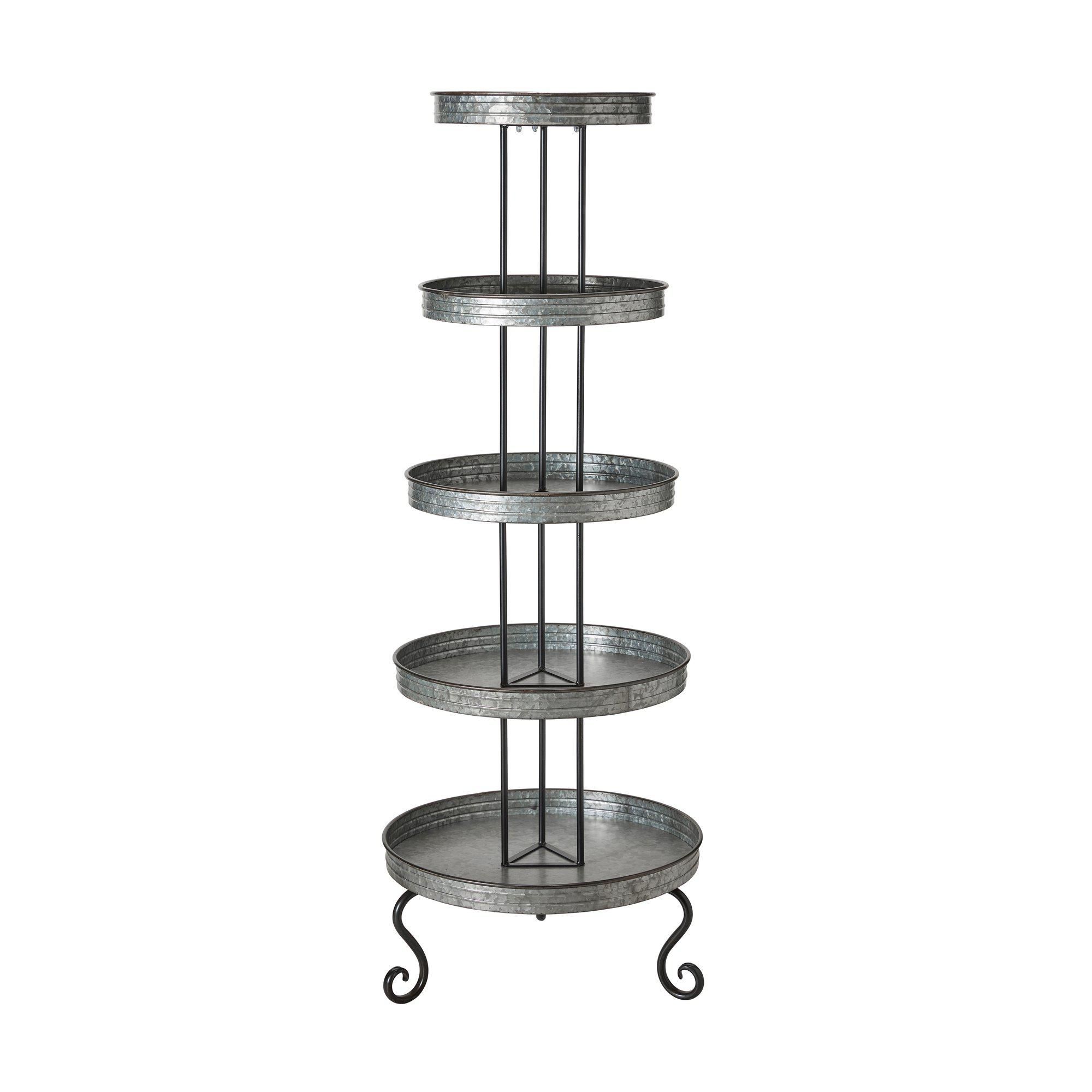 PENNY Shelf Grey Zinc - Grey Zinc - 62x167cm
