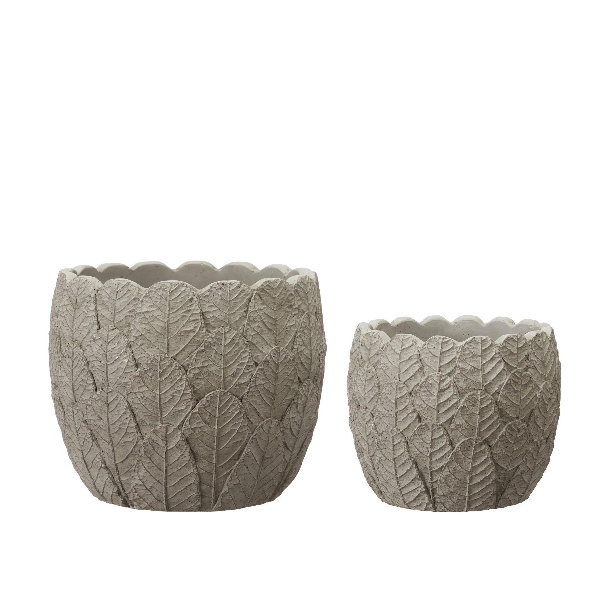 KAYA Pot S/2 Sand Melange - Sand Melange - 18x15 14x12cm