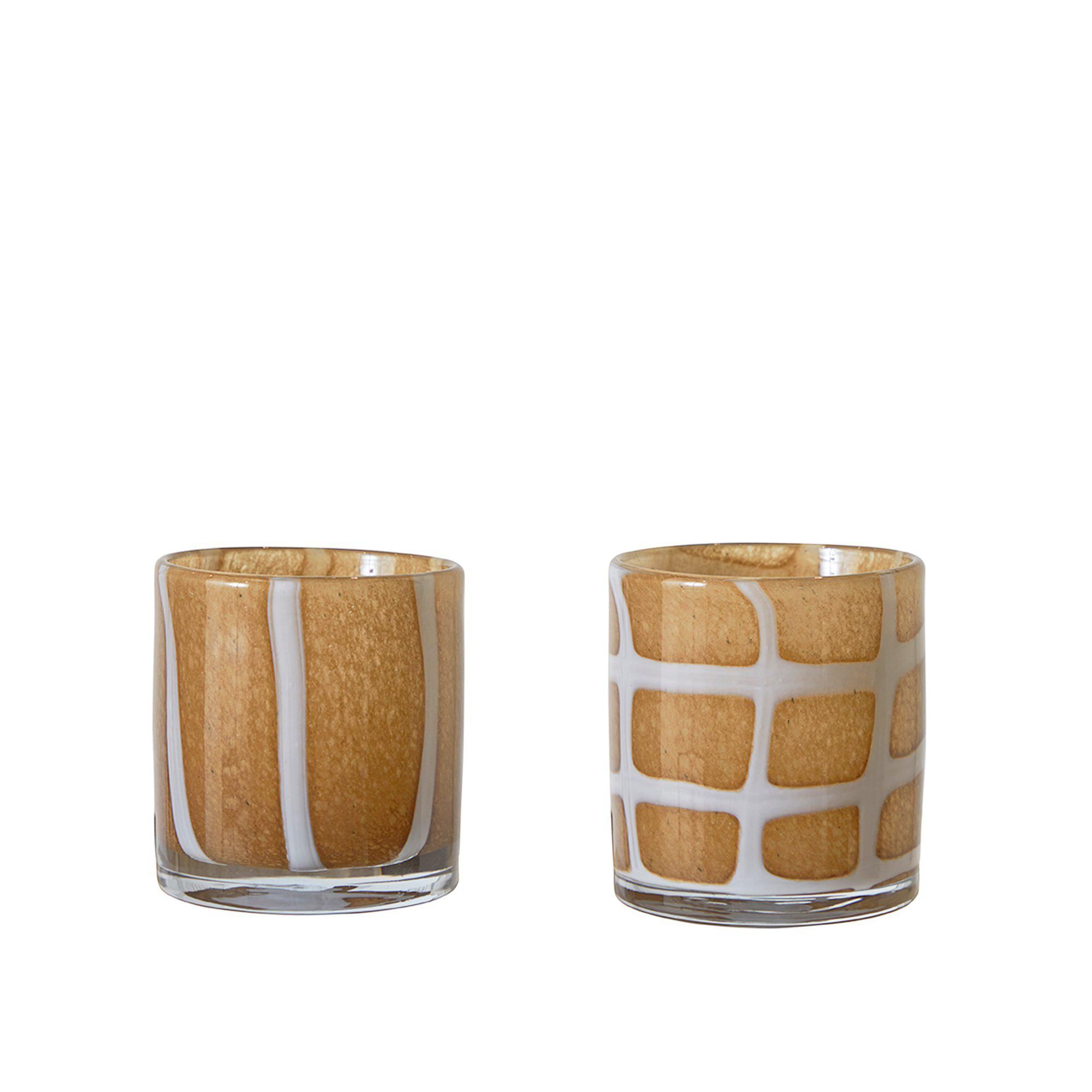 SPHERE Lantern/Pot Mix Brown - Brown - 8x8cm