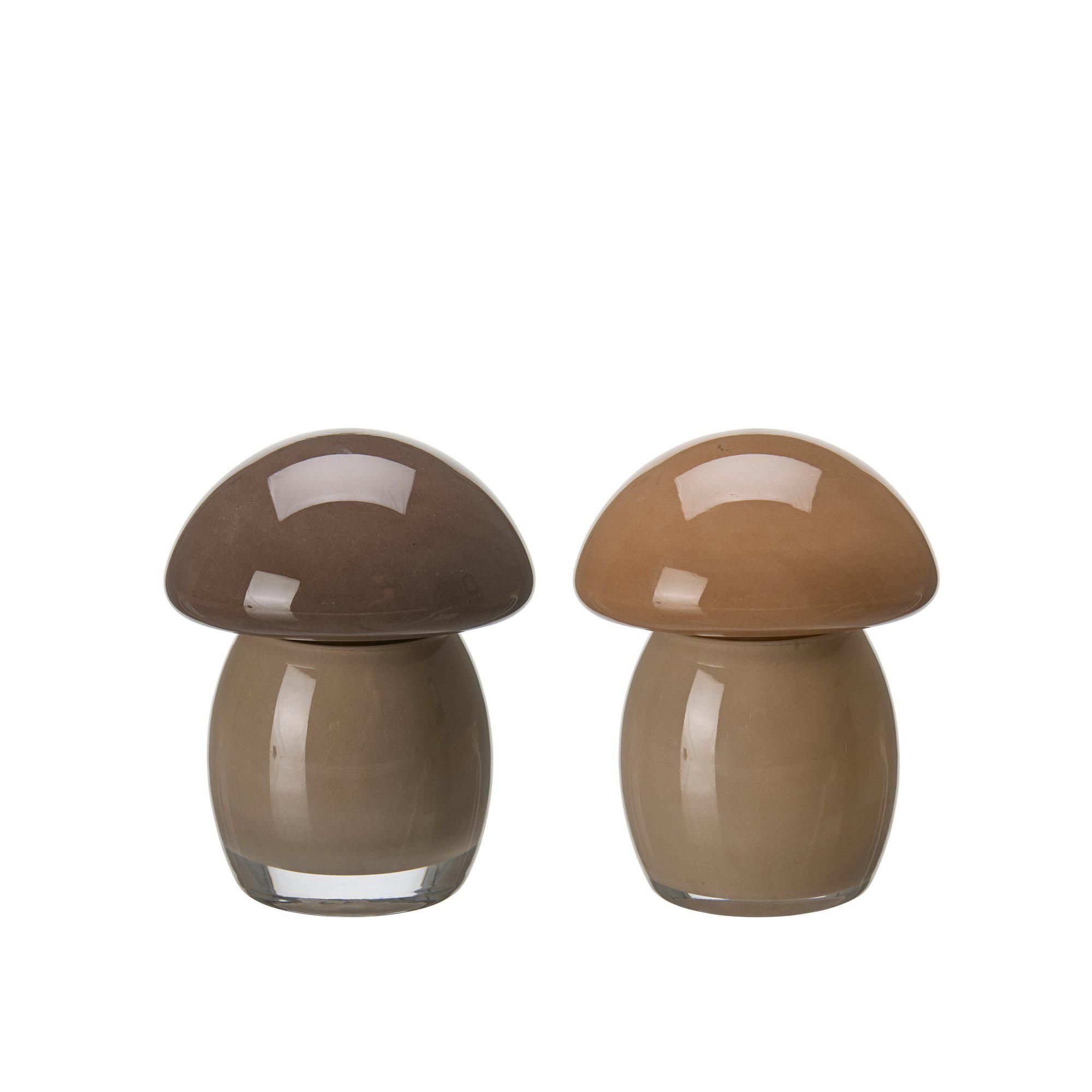 MUSHROOM Decor Mix Beige/Brown - Beige/Brown - 11x9cm
