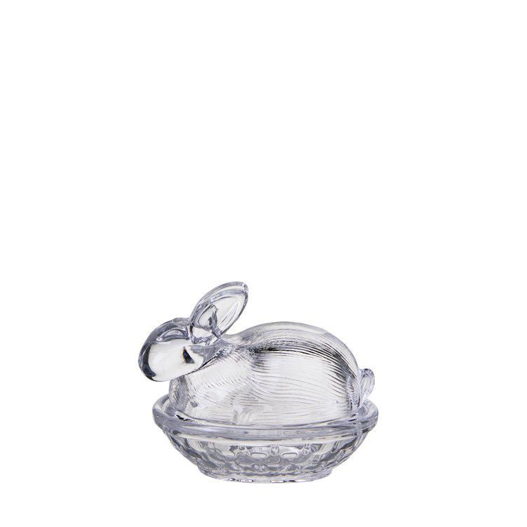 KANIN Skål m lock Klar - Klar - 13x12cm