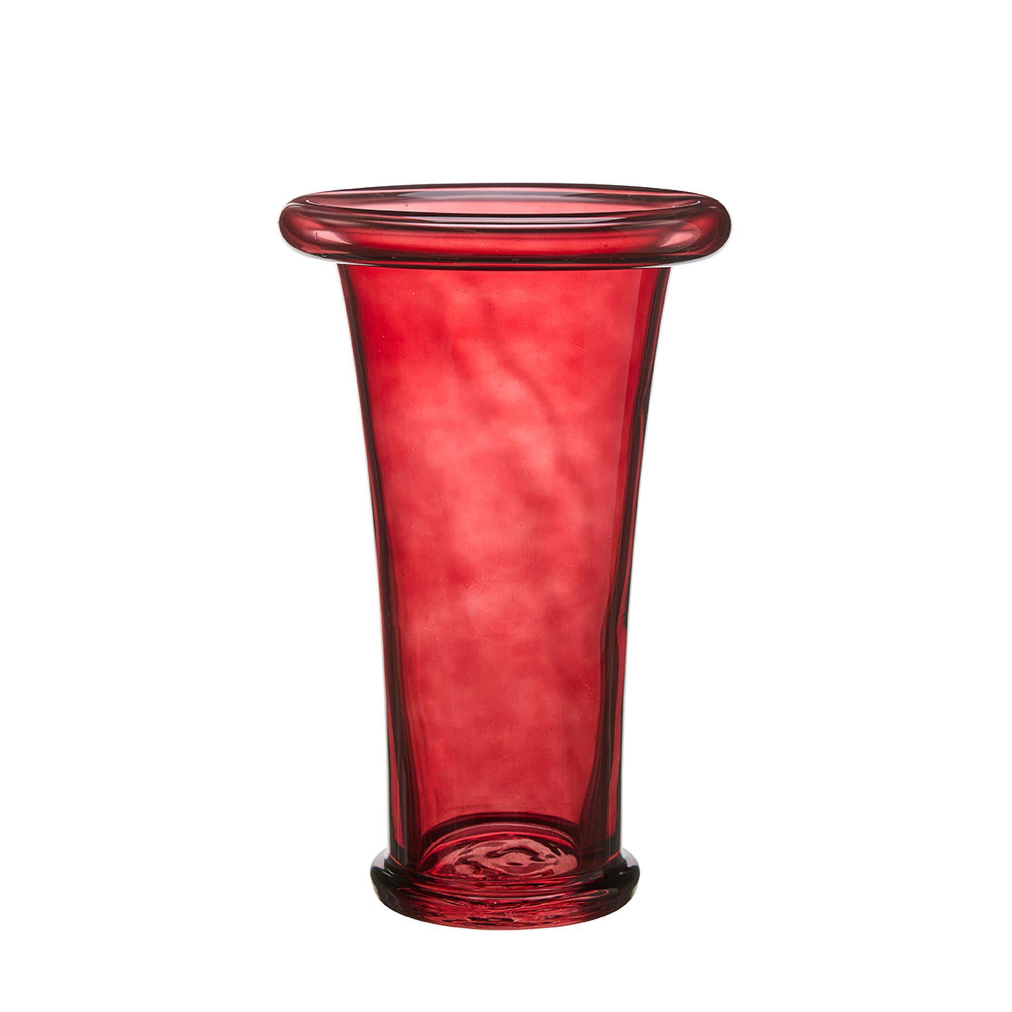 CALINA Vase Red - Red - 19x30cm