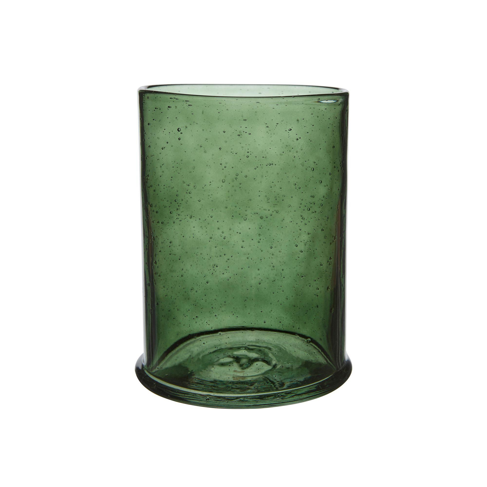 FELINE Vase/Lantern Green - Green - 14x20cm