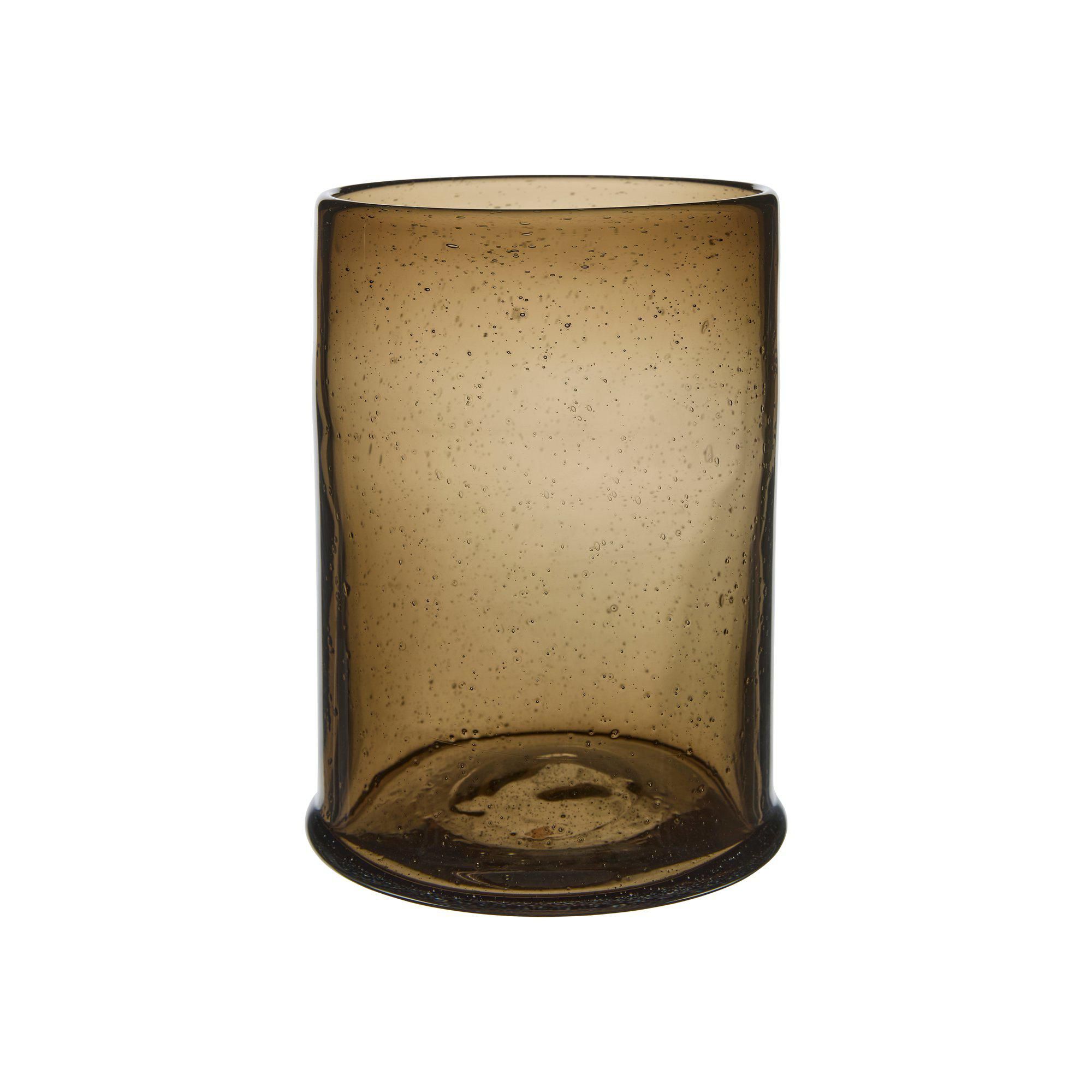 FELINE Vase/Lantern Brown - Brown - 14x20cm