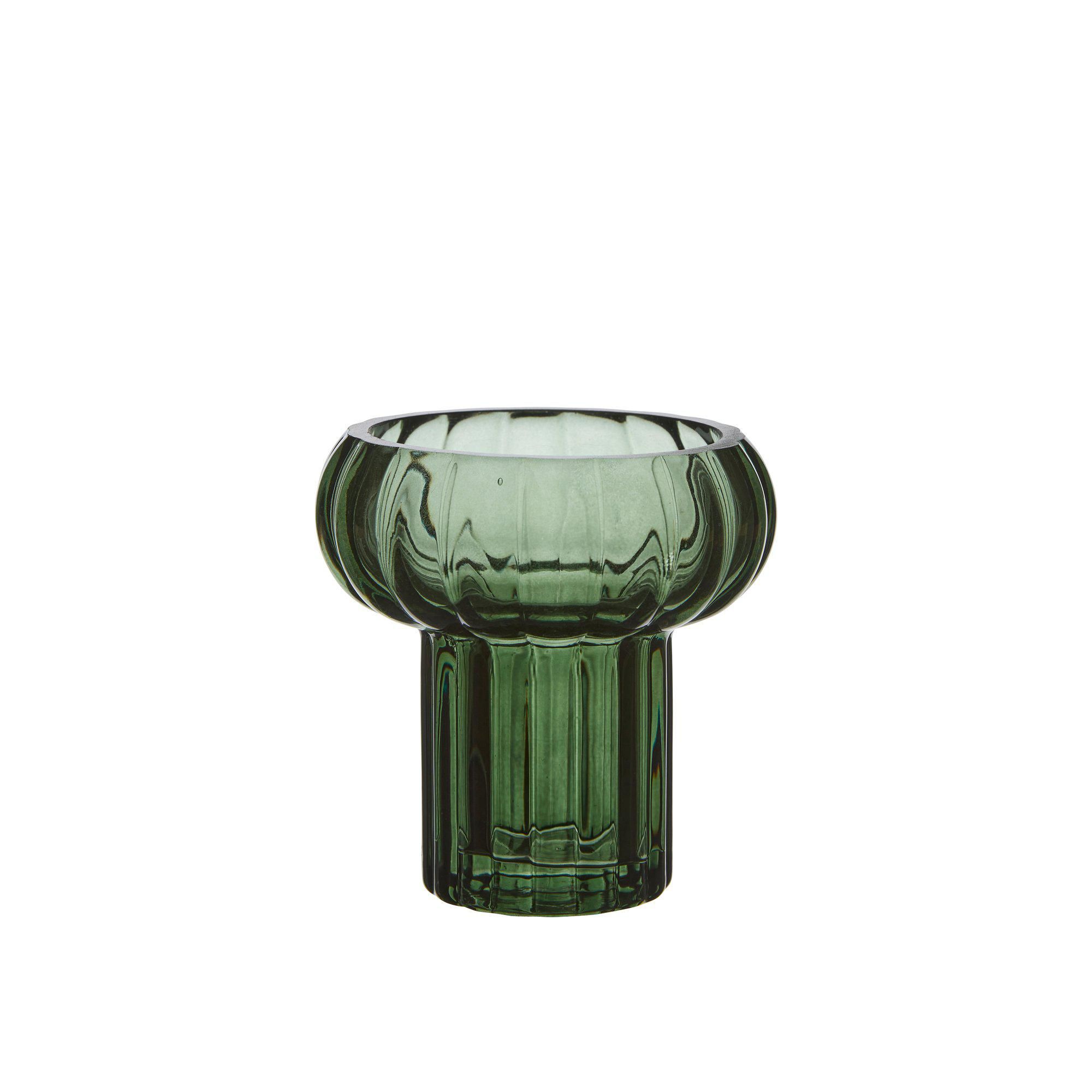 FIONA Vase/Lantern Green - Green - 9x9cm