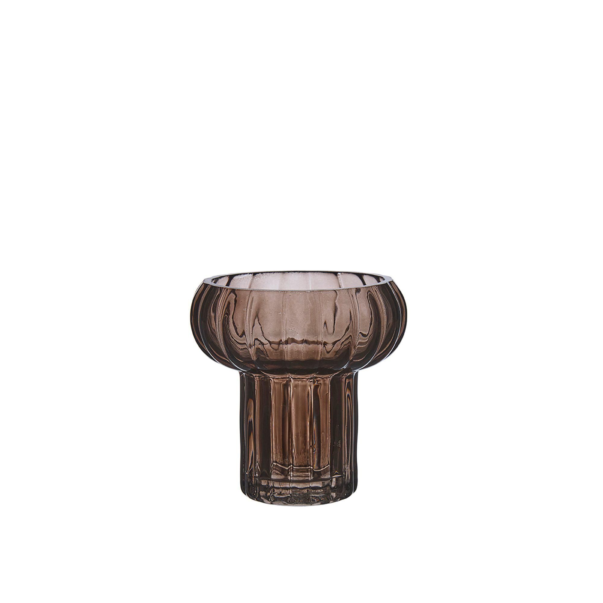 FIONA Vase/Lantern Brown - Brown - 9x9cm