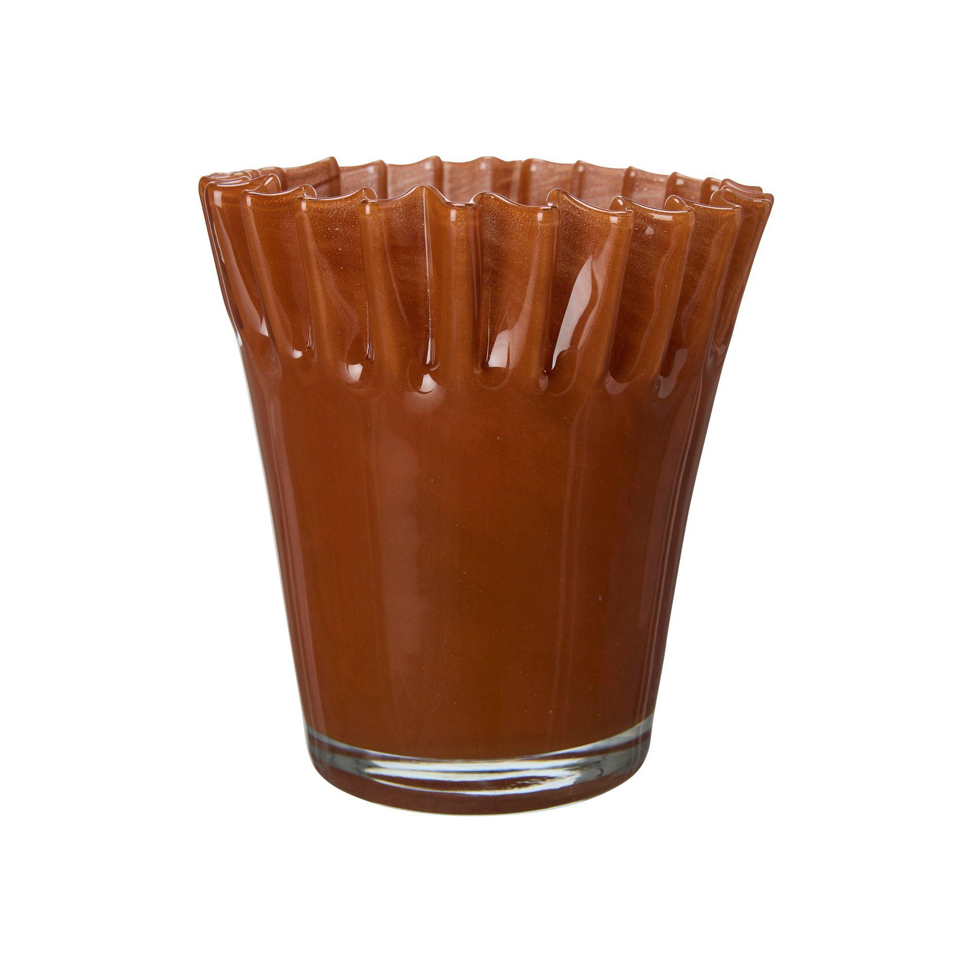 EDWINA Vase Orange - Orange - 18x19cm