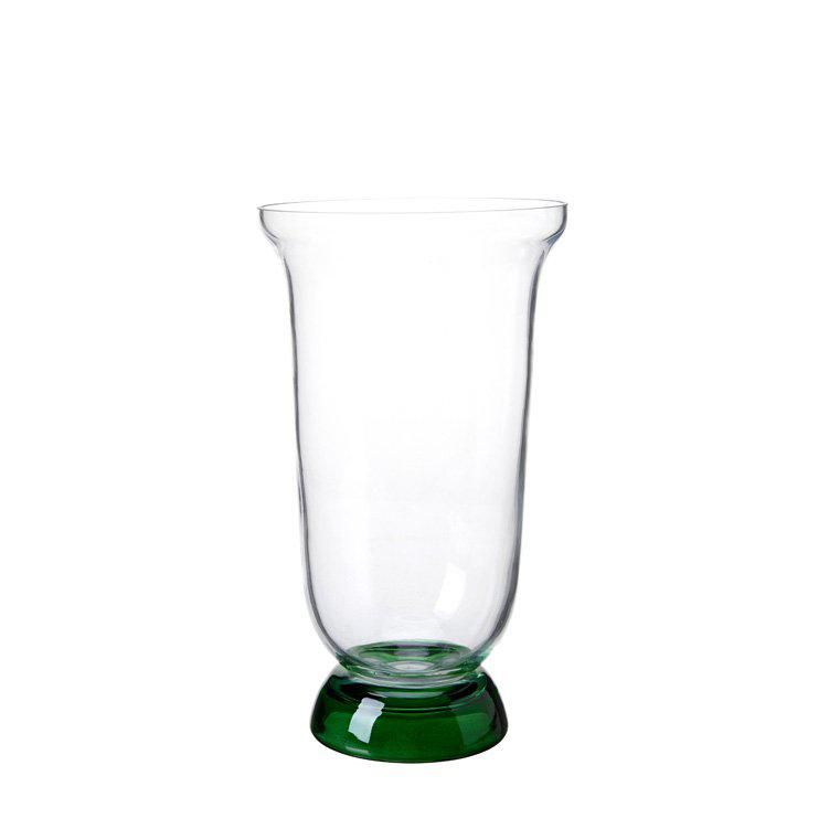 NIKI Vase Clear/Green - Clear/Green - 19x34cm