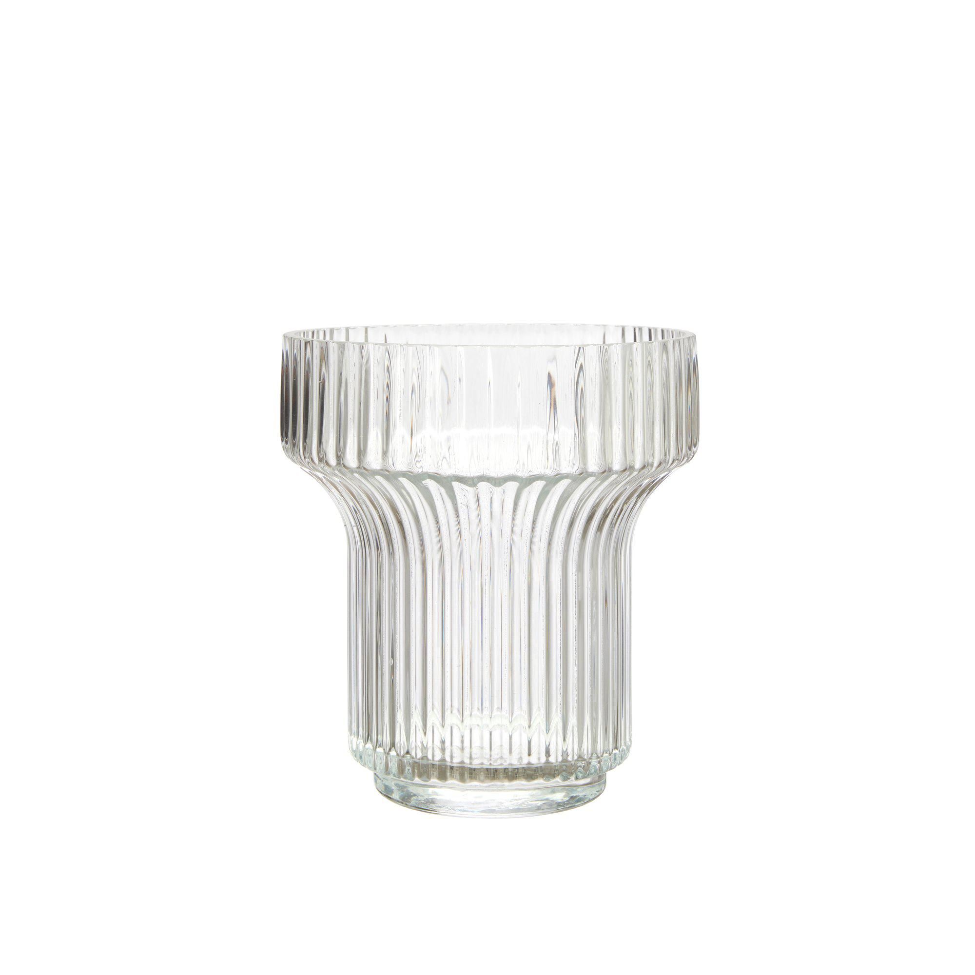 GROOVE Tulip vase Clear - Clear - 16x18 cm