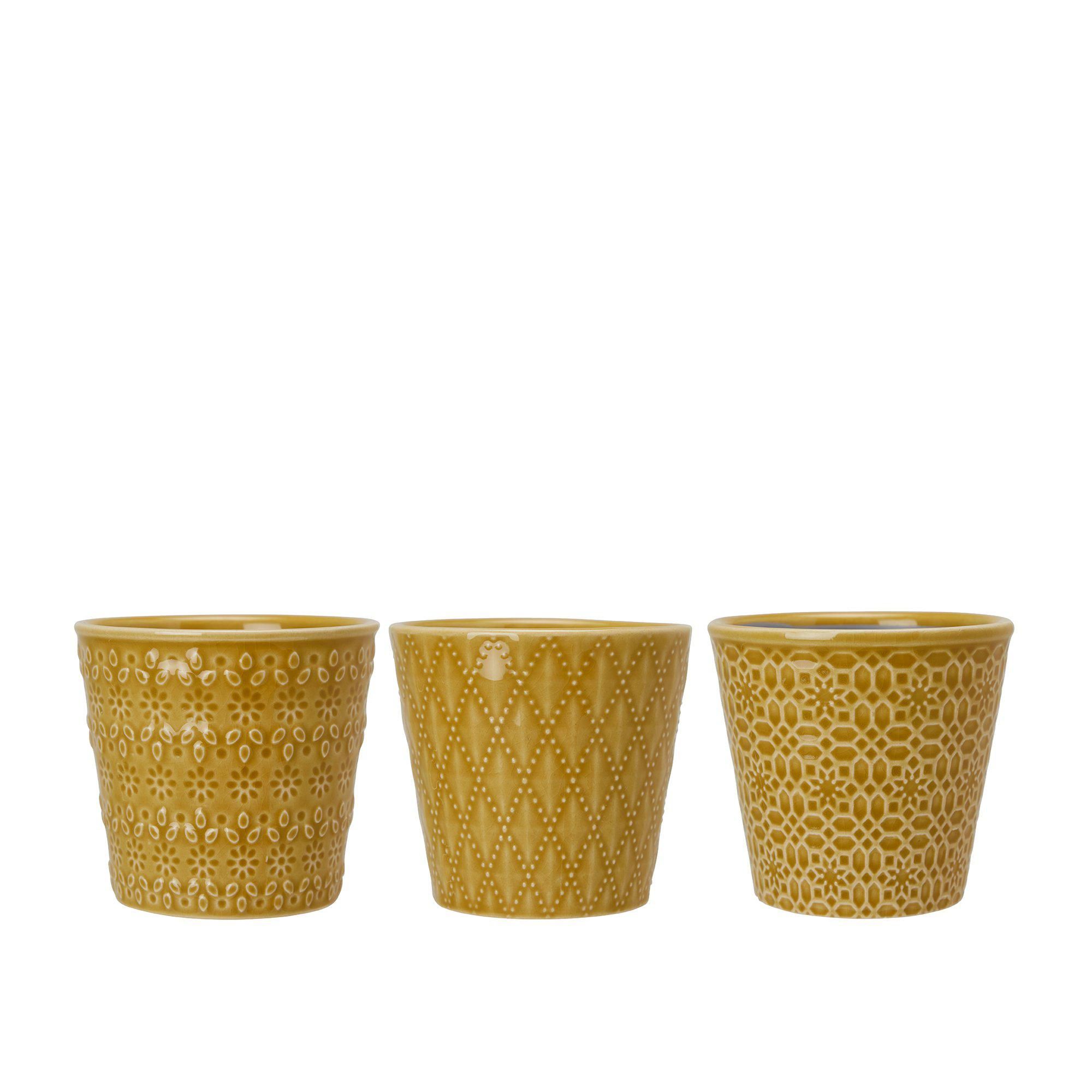 VEDA Pot Midi Mix Yellow - Yellow - 10x9cm
