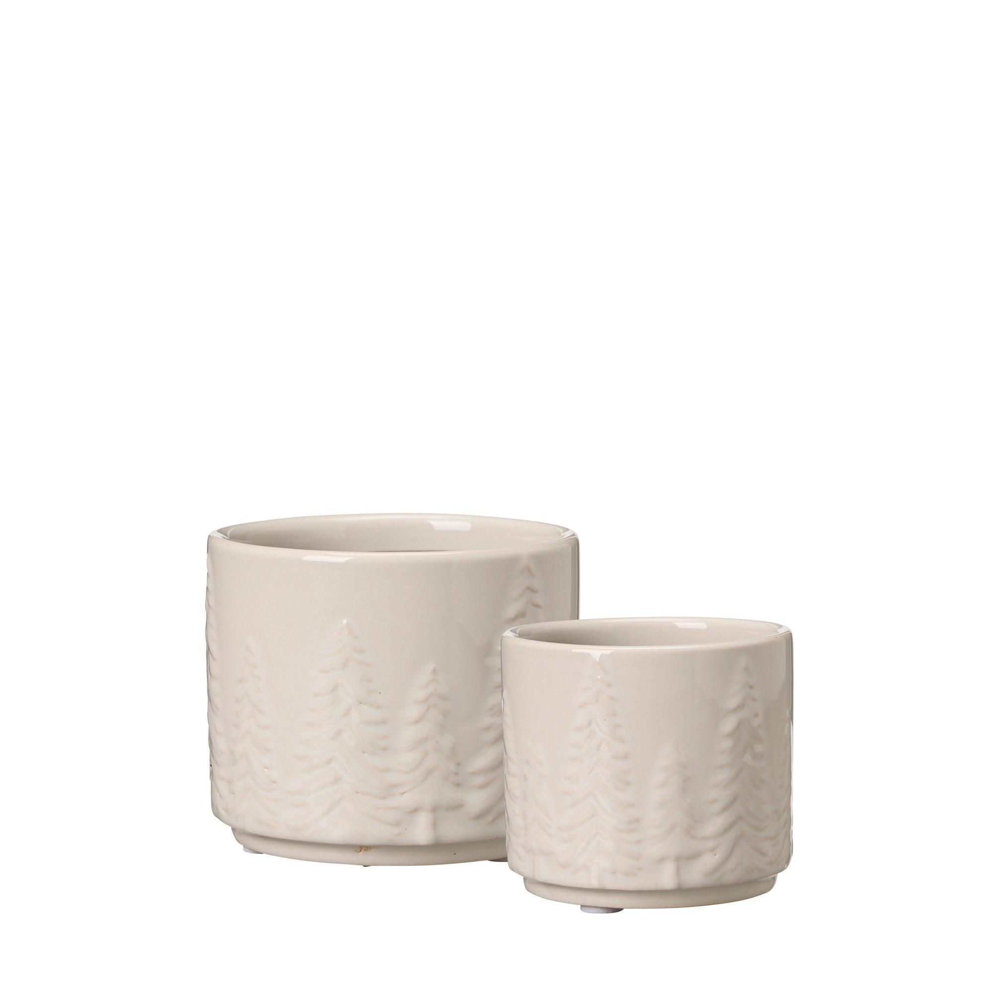 GRANA Kruka 2/S Vit - Vit - 10x9 7x7cm