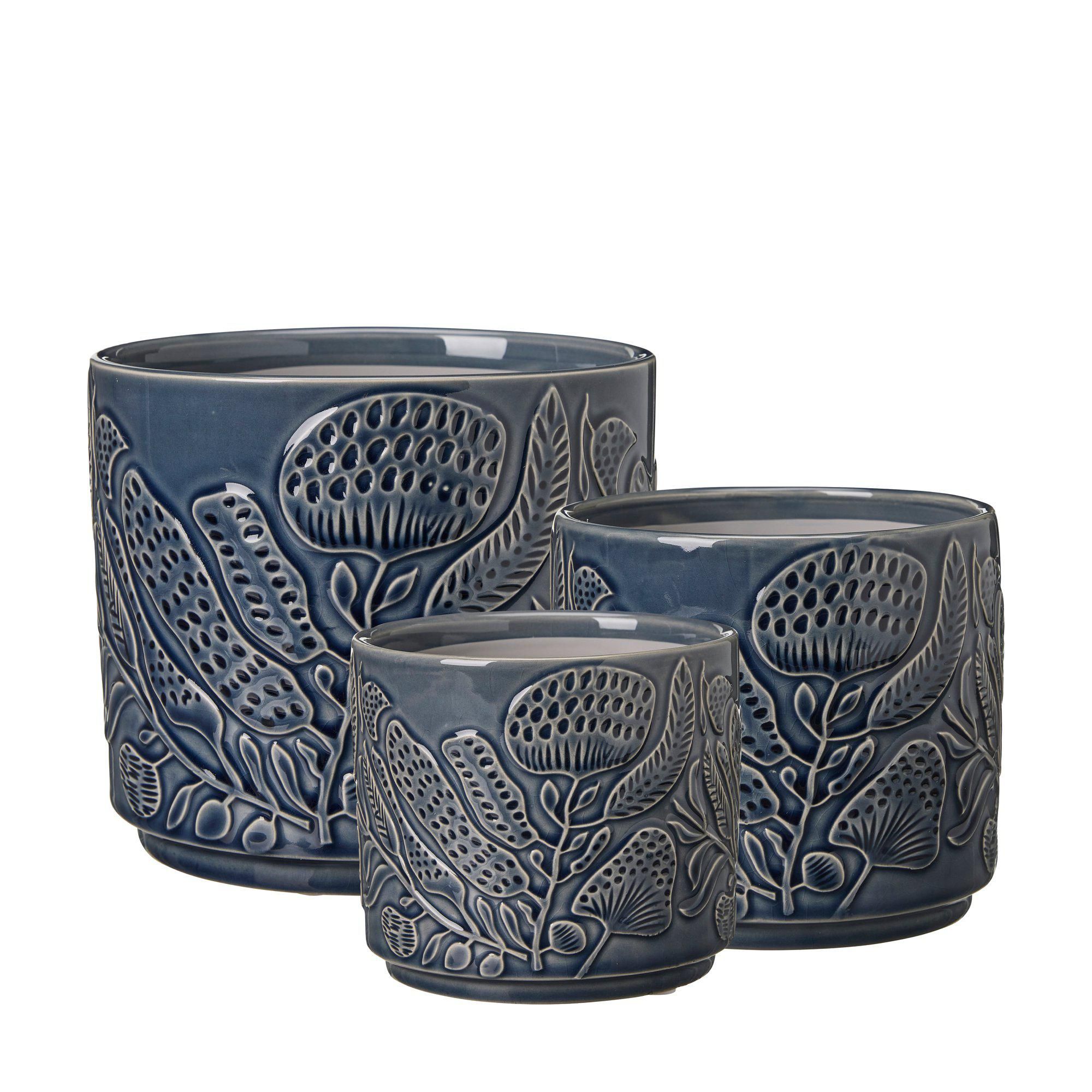 MARIT Pot S/3 Dark Navyblue - Dark Navyblue - 16x15, 14x12, 12x10