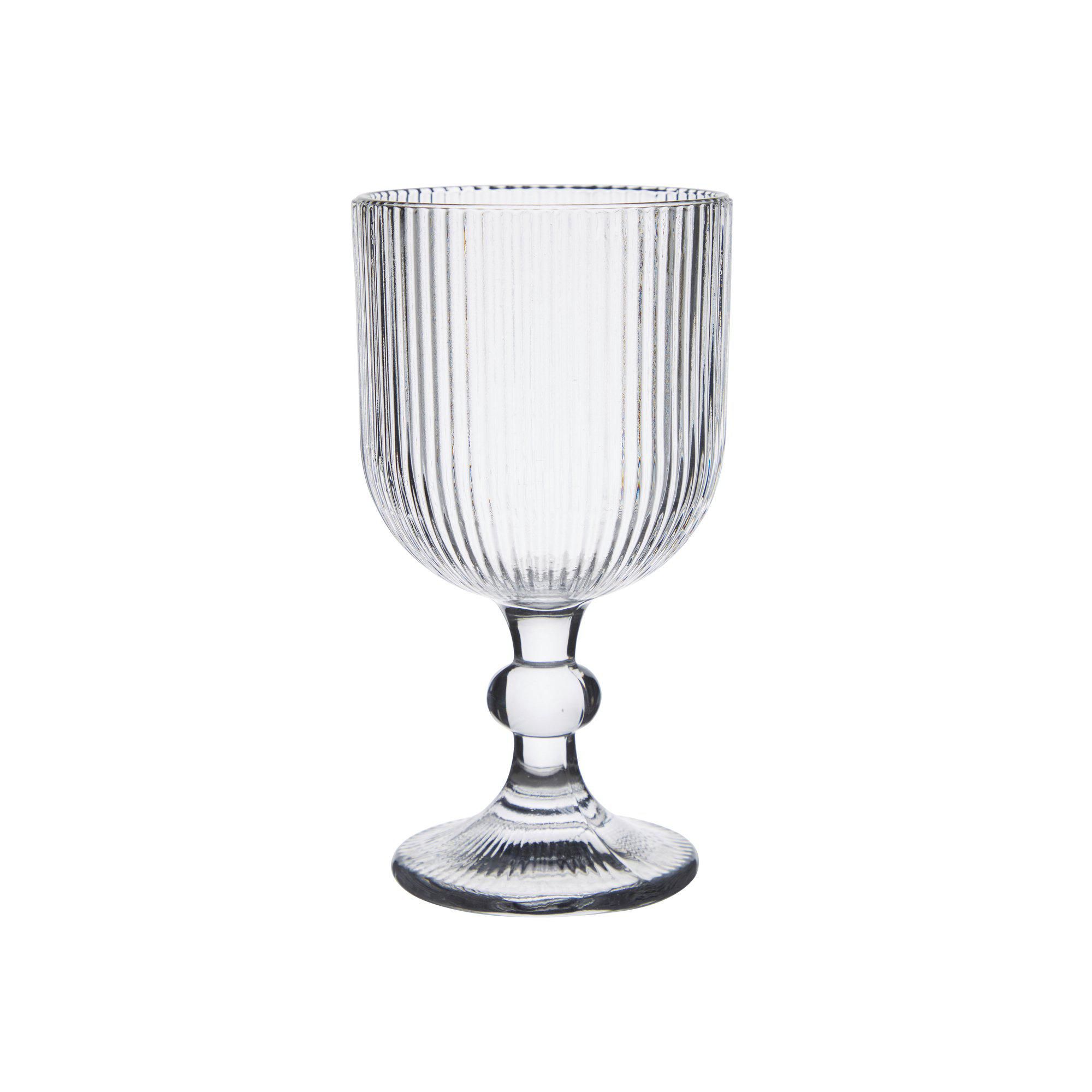 EVIE Glass on foot Clear - Clear - 9x17cm