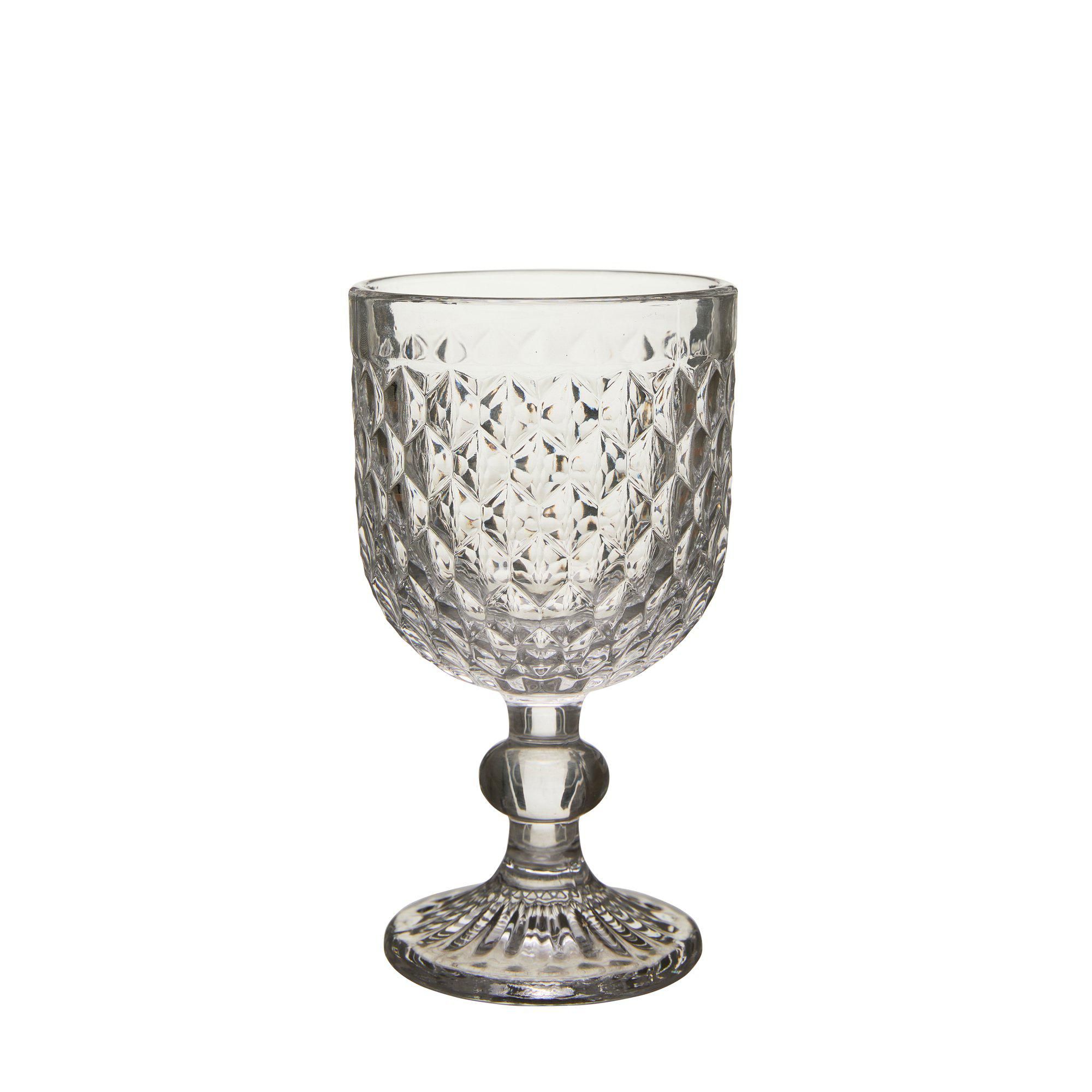 ELLY Glass on foot Clear - Clear - 8x14cm