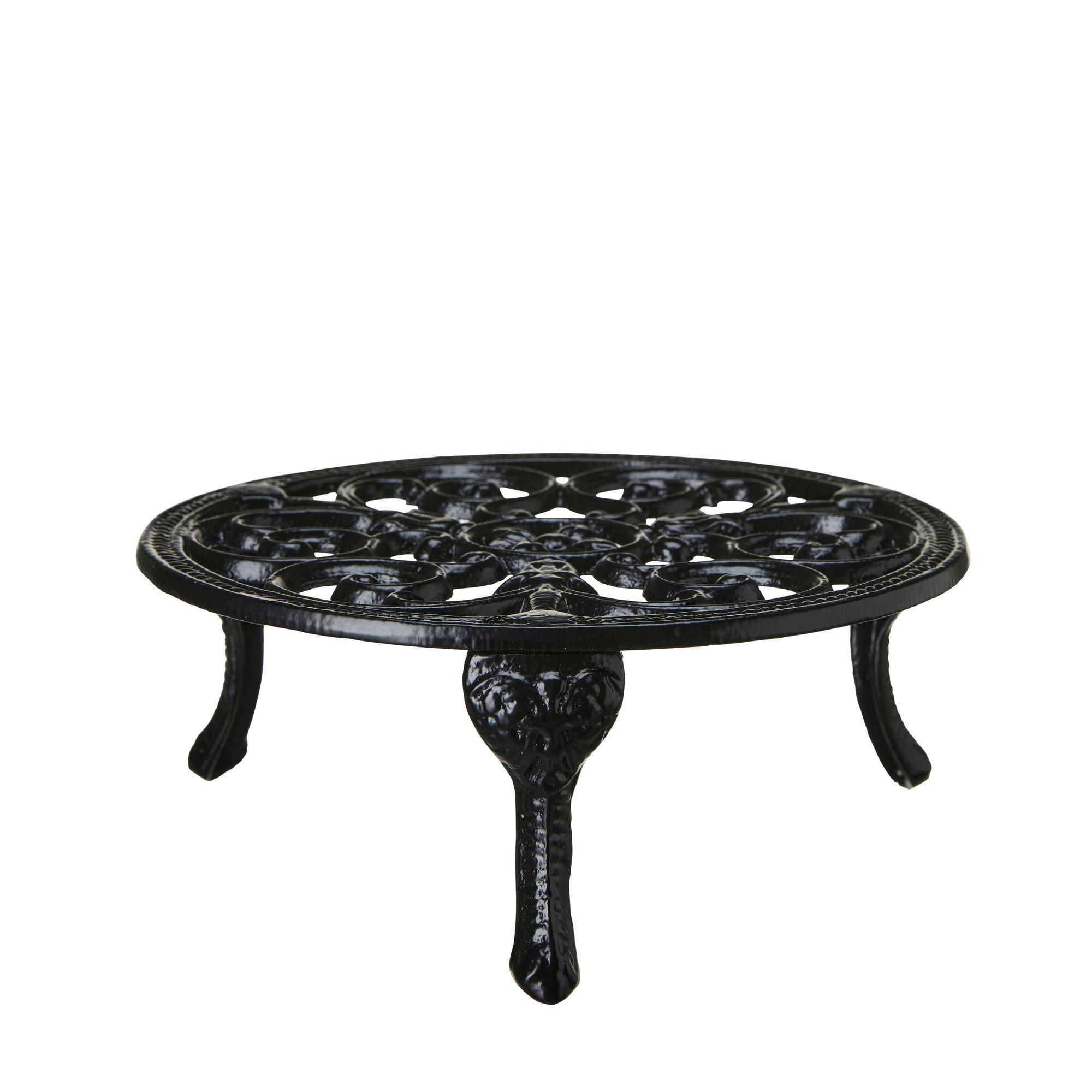 KIRA Pot Stand Black - Black - 27x11 cm
