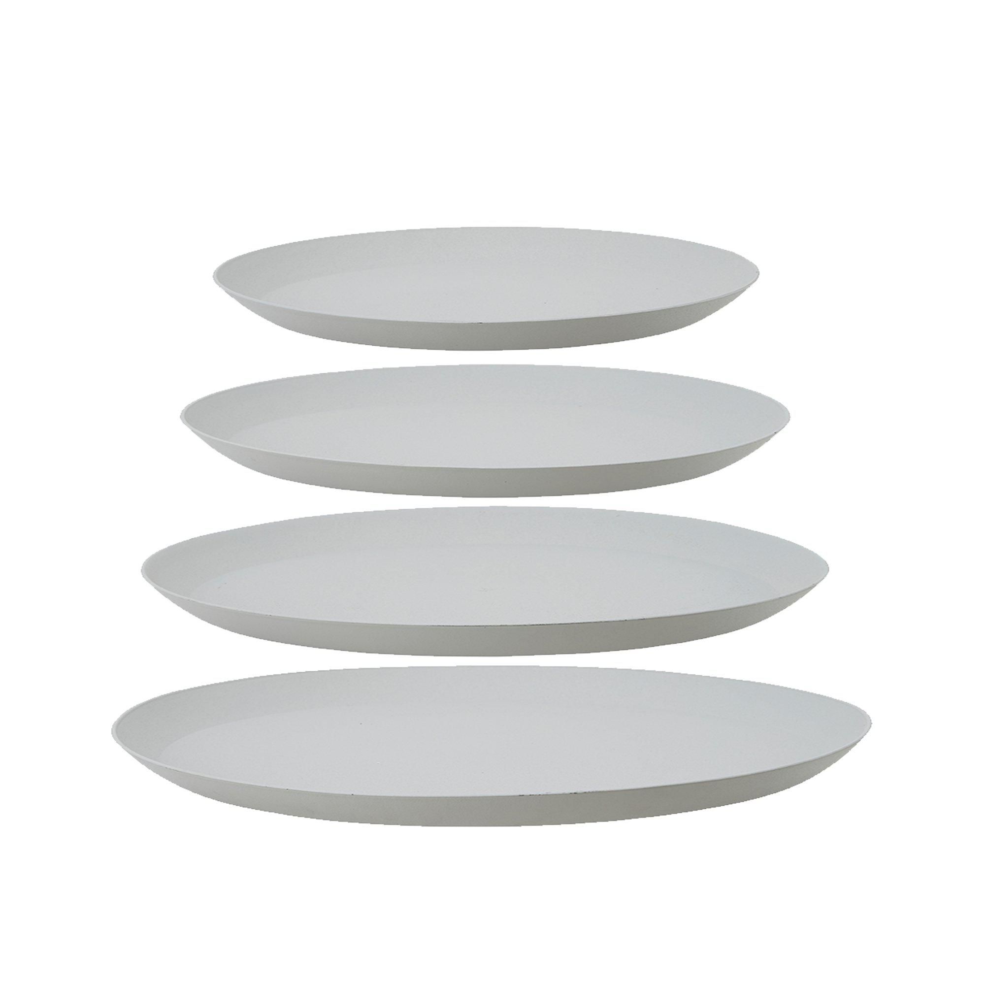 MAJVOR Saucer S/4 Light Grey - Light Grey - 41x2,7 37x25,5