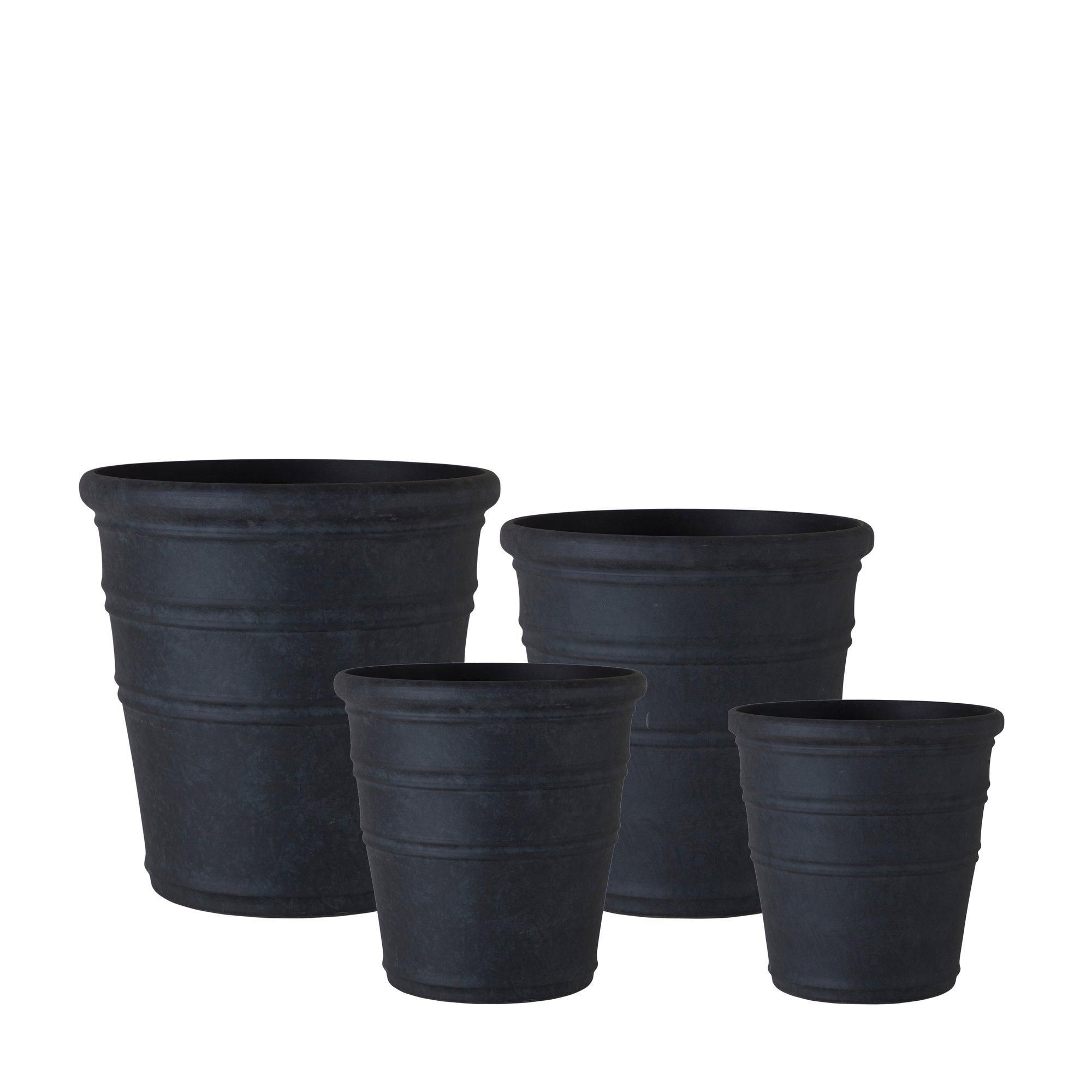 MAJVOR Pot S/4 Black - Black - 55x53 46x46 40x41